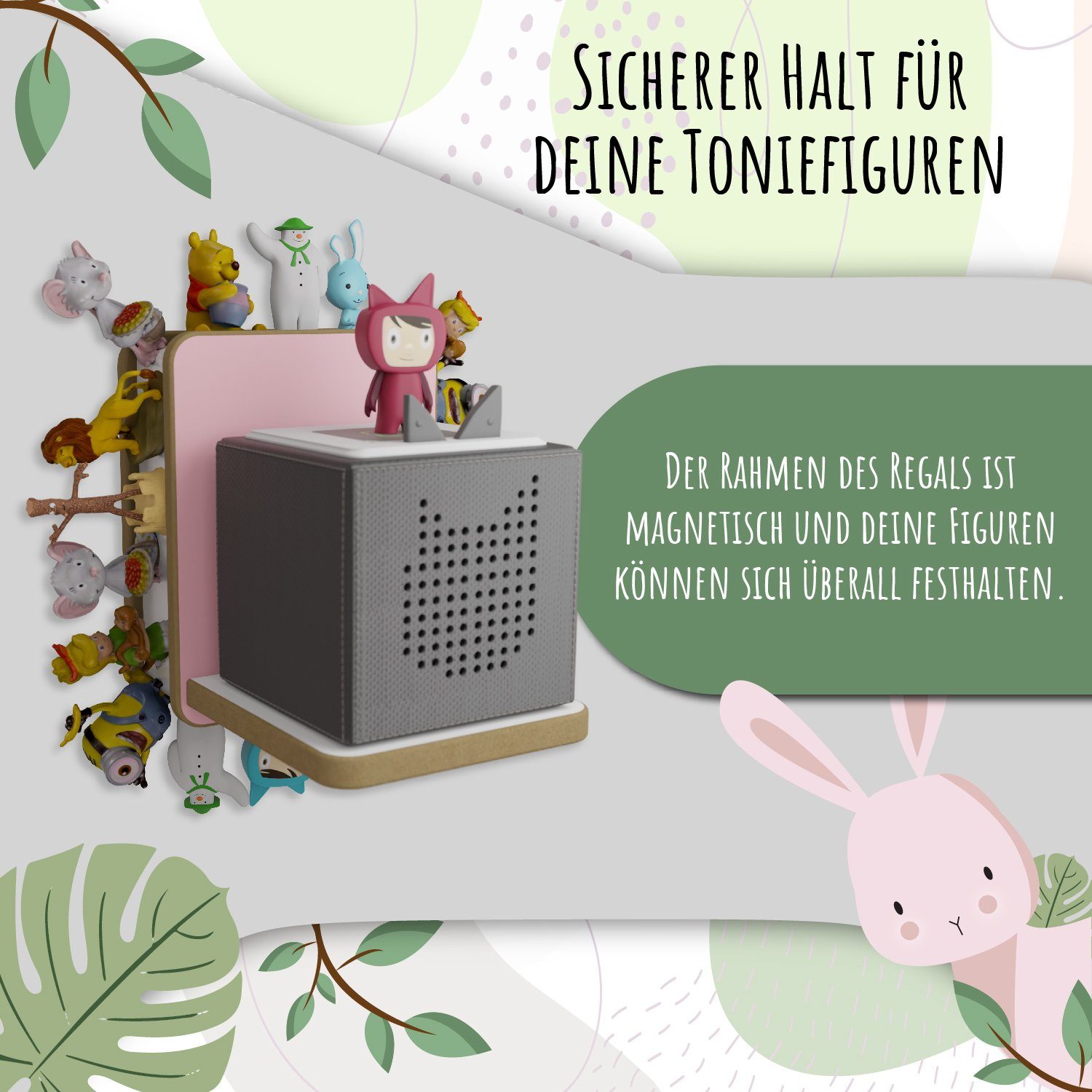 Holzura Kinderregal Holzura Regal für Toniebox Tonieregal für Toniefiguren günstig online kaufen