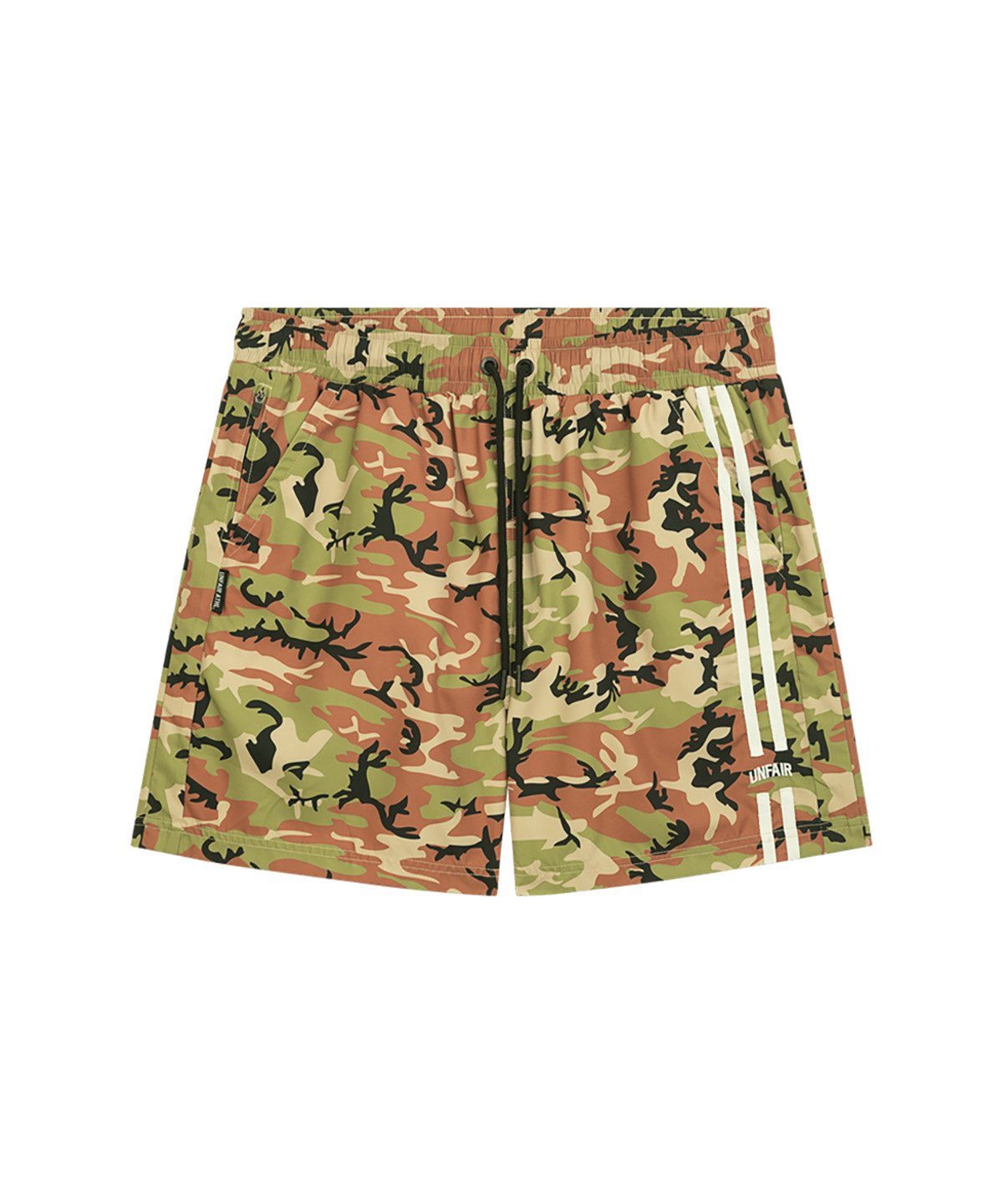 Unfair Athletics Shorts Woodland (kein Set) Gesäßtasche mit Klettverschluss