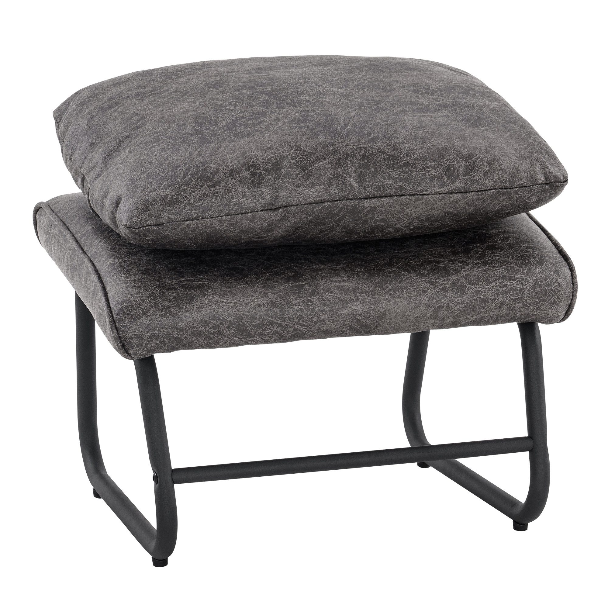 MCombo Relaxsessel MCombo Sessel mit/ohne Hocker, Retro mit Kissen, Mikrofa günstig online kaufen