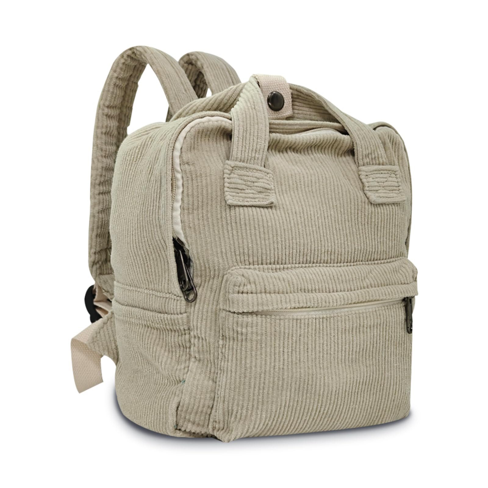 nsihing Rucksack Damen Canvas/Cord Cityrucksack Rucksäcke Daypacks, Rucksackhandtaschen Kinderrucksäcke für Schule Travel Arbeit