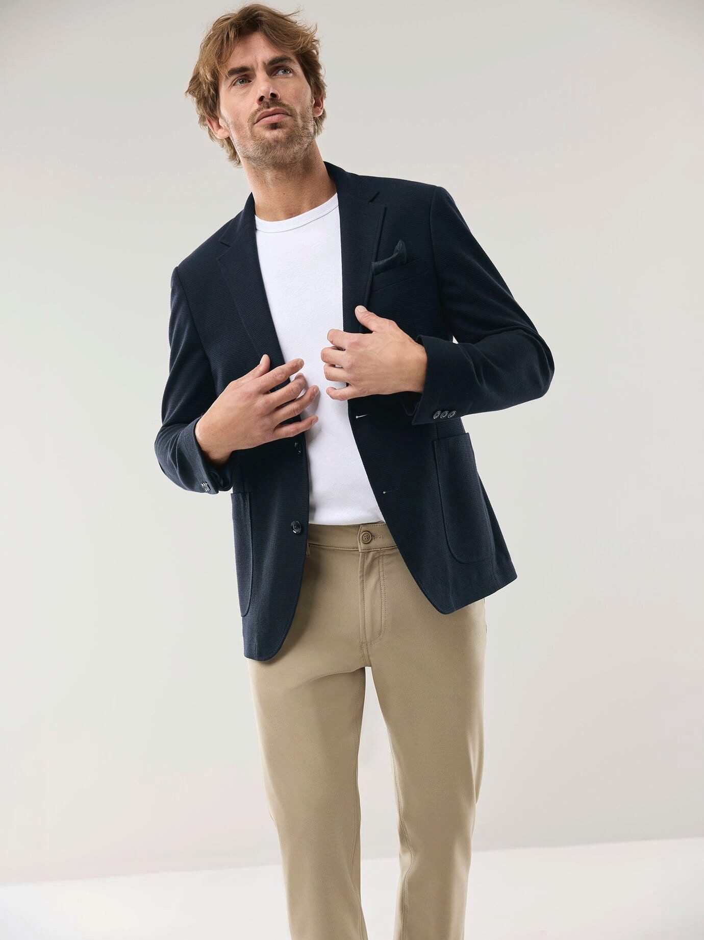 Walbusch Sakko Herren Komfort Sakko Everyday Modern fit Reverskragen, modern, Kurzgröße