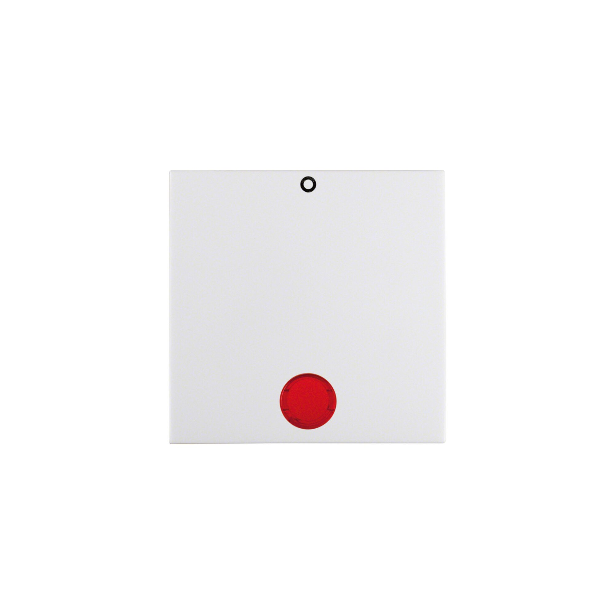 Berker Schalter Berker Wippe pws/gl mit roter Linse 16248989
