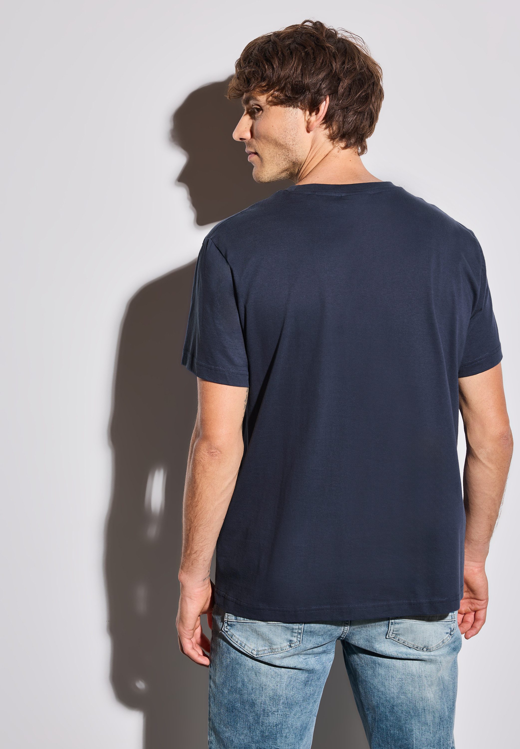 STREET ONE MEN T-Shirt, aus reiner Baumwolle günstig online kaufen