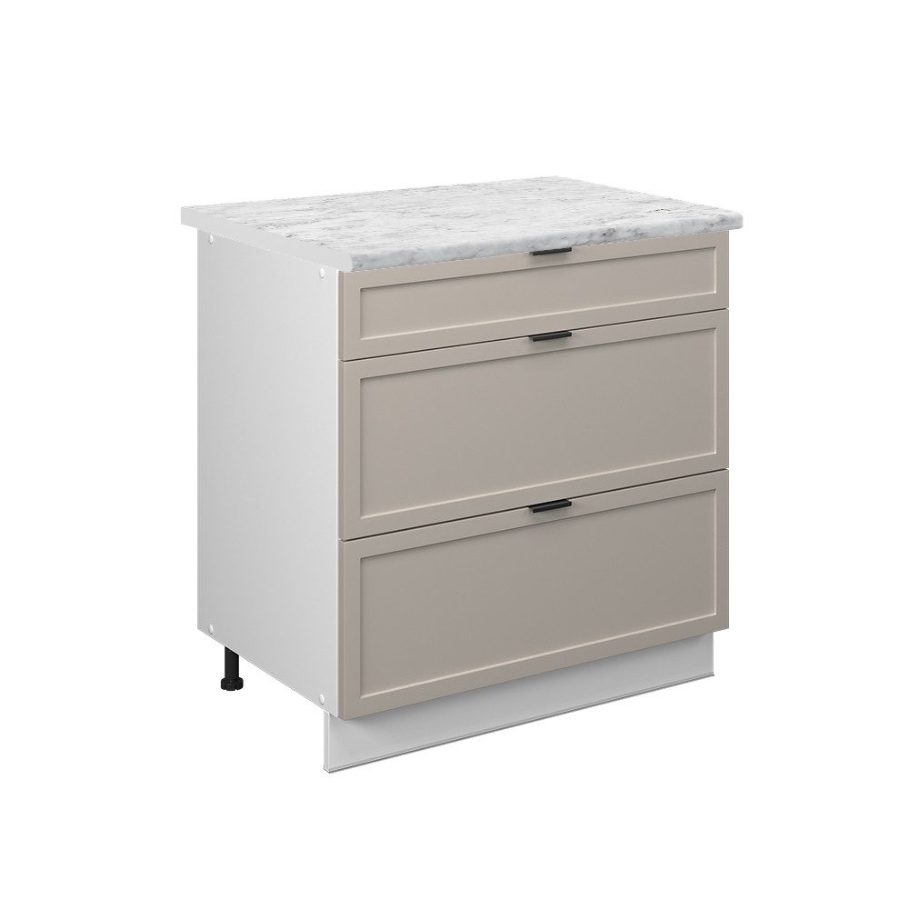 Vicco Unterschrank Fame-Line, GrauBeige/Weiß, 80 cm günstig online kaufen