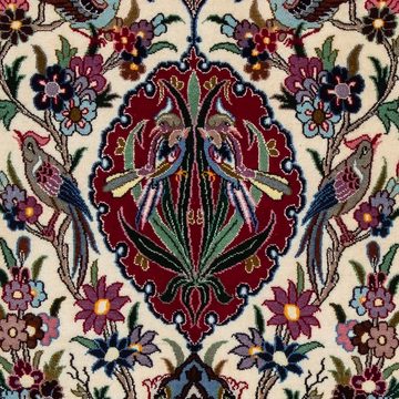 Orientteppich Perser - Isfahan - Premium - 105 x 67 cm - dunkelrot, morgenland, rechteckig, Höhe: 6 mm, Wohnzimmer, Handgeknüpft, Einzelstück mit Zertifikat