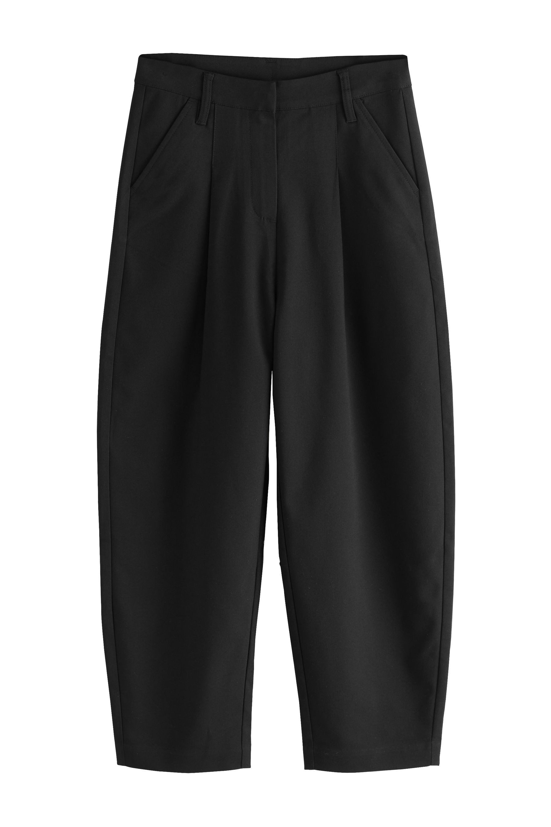 Next Stoffhose Längere Hose mit Barrel-Beinschnitt, Schulhose (1-tlg)