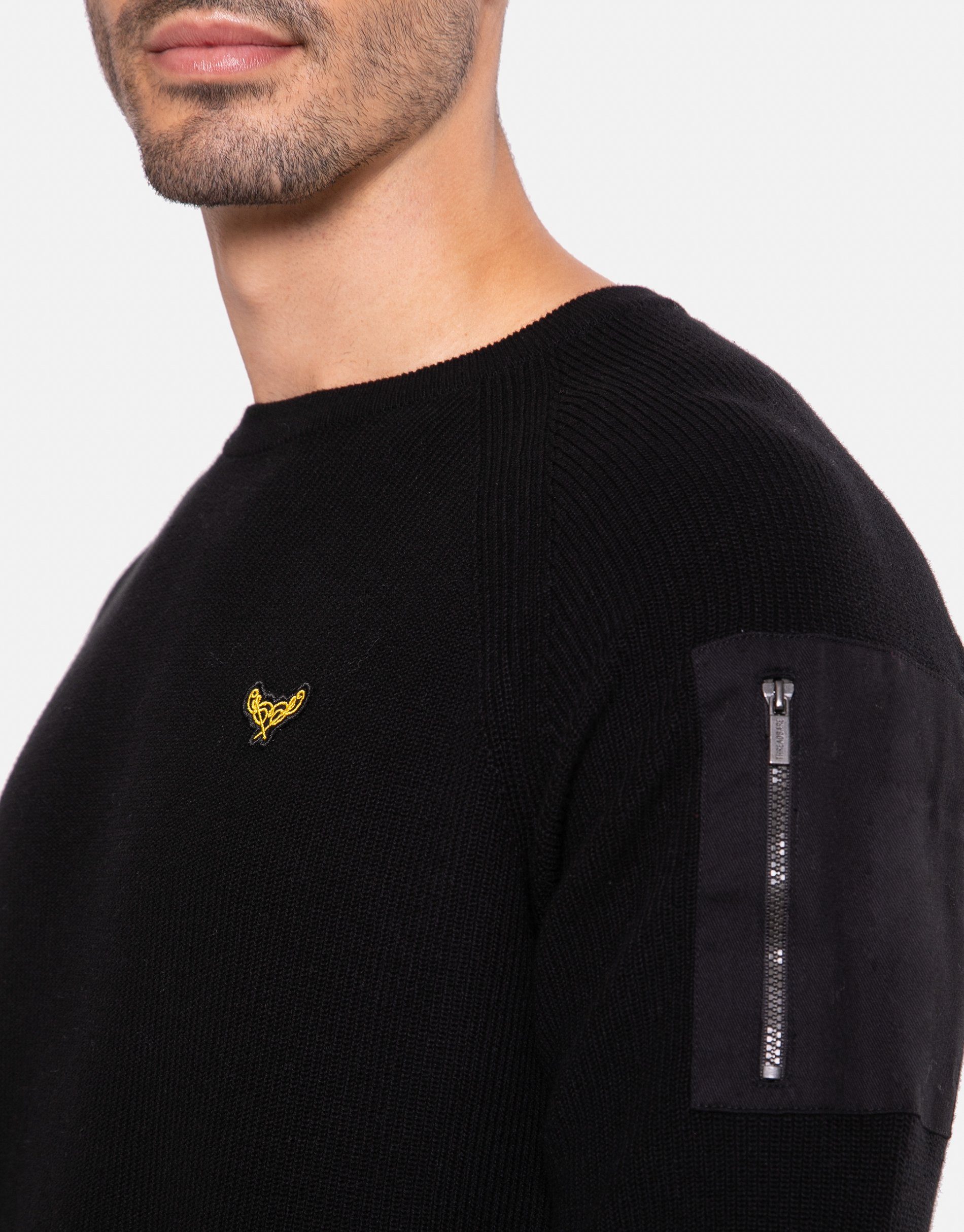 Yan Threadbare Sweatshirt schwarz-black