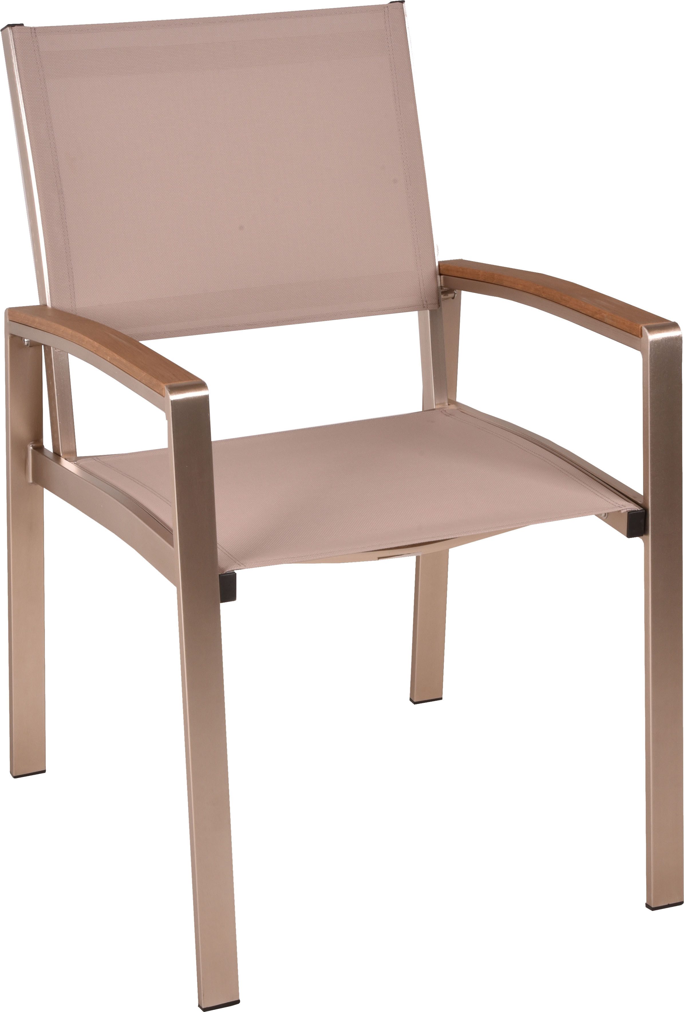 Garden Pleasure Stapelstuhl FLORENCE, champagner, stapelbar, champagner