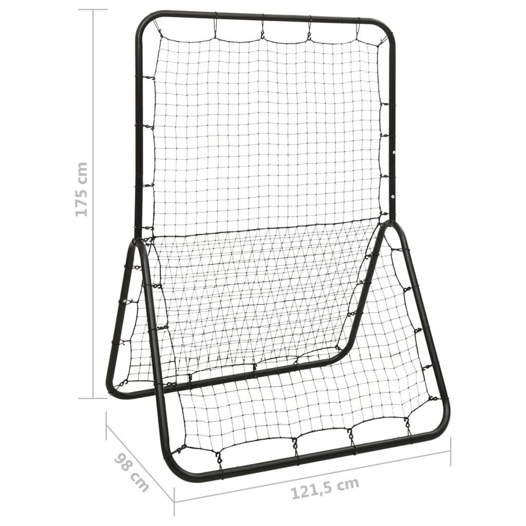 Metall Fußballtor Baseball vidaXL Multisport 121,5x98x175cm Rebound-Netz Softball