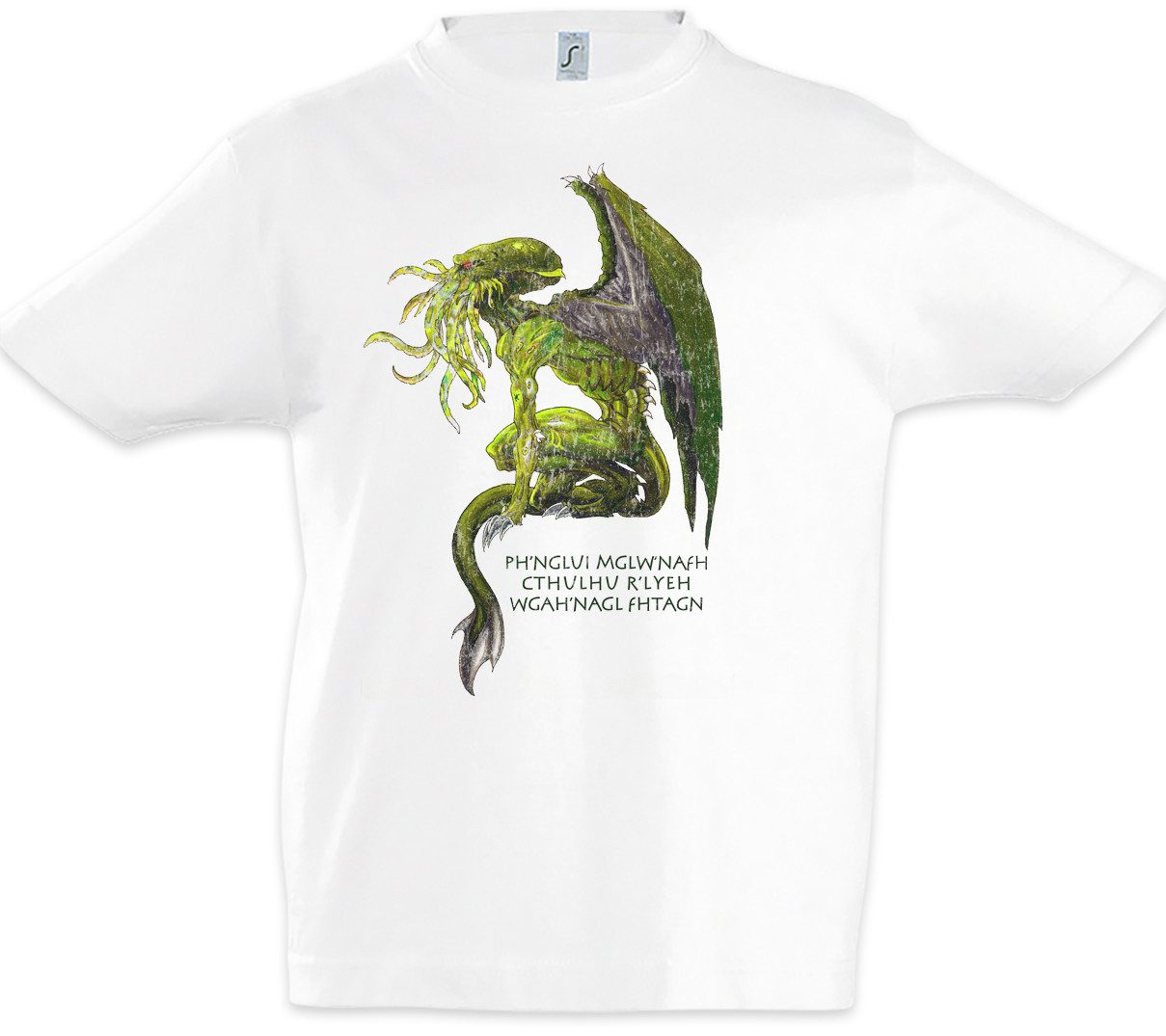 Print-Shirt Cthulhu X Kinder T-Shirt Call Horror Arkham H. P. Lovecraft Miskatonic