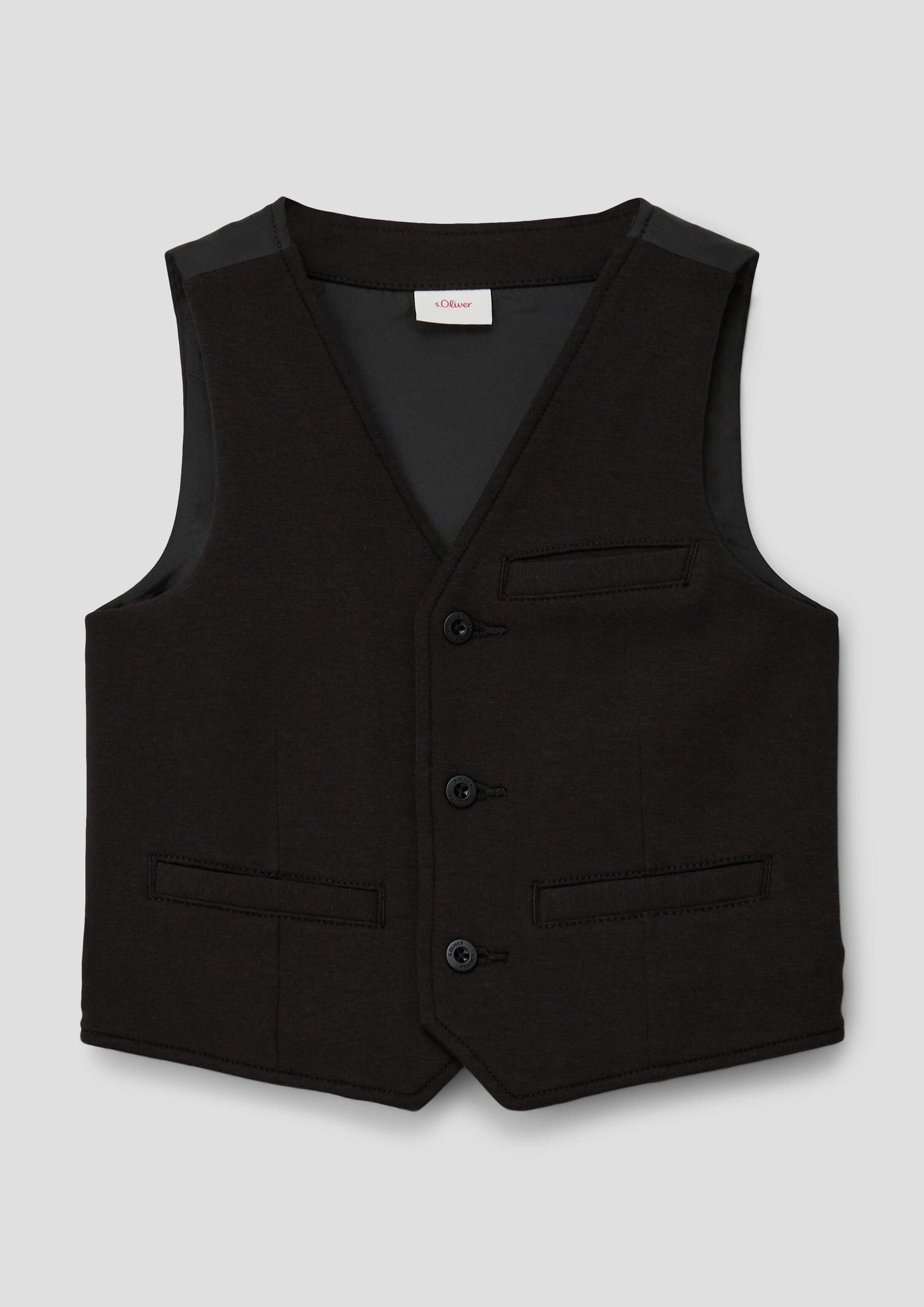 s.Oliver Funktionsweste Indoor-Weste Festliche Weste aus Jersey