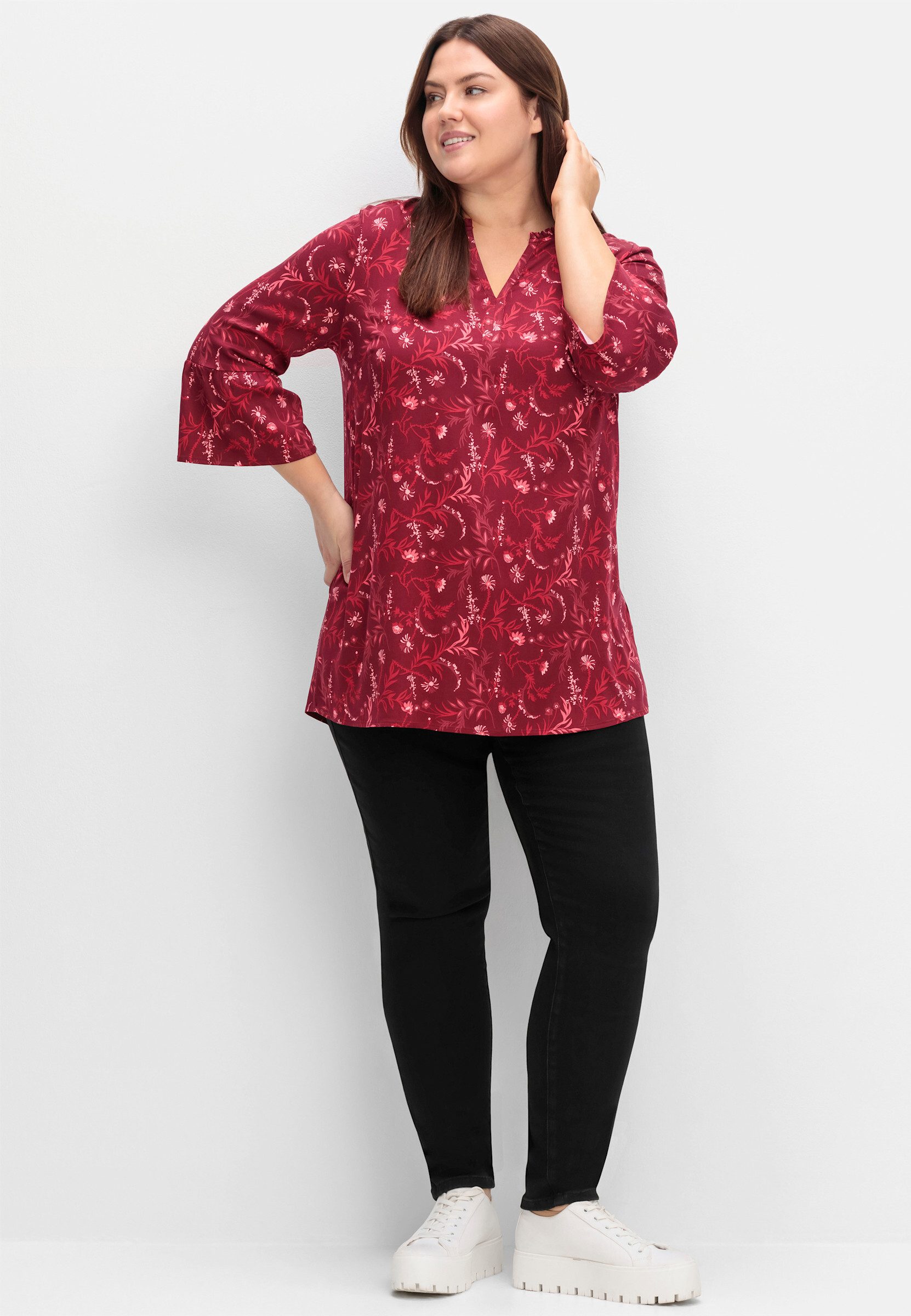 Sheego Klassische Bluse Tunika günstig online kaufen