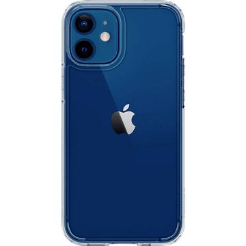 Spigen Handyhülle iPhone 12 mini Case Crystal Clear, Induktives Laden