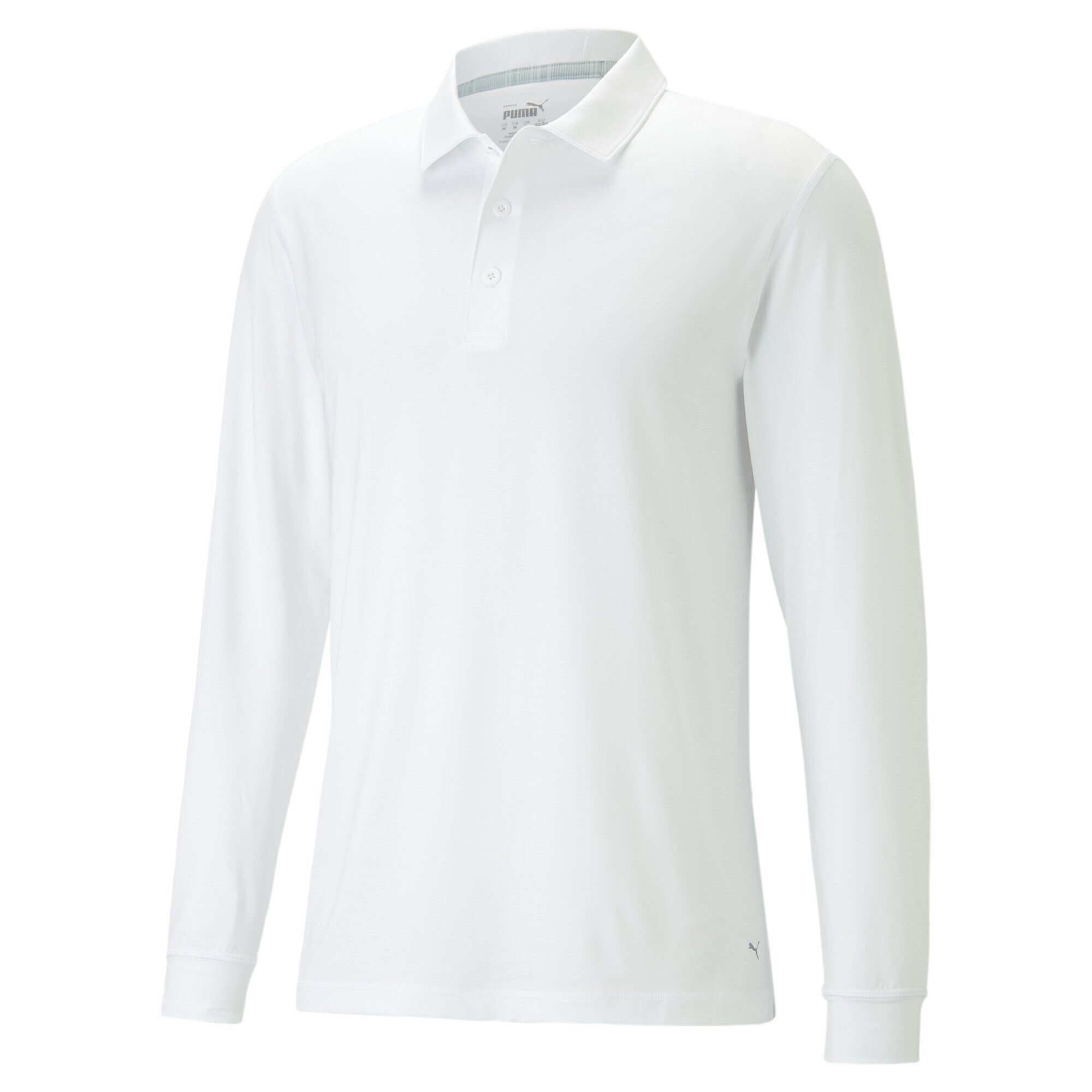 PUMA Poloshirt YouV Long Sleeve Golfpolo Herren Bright White