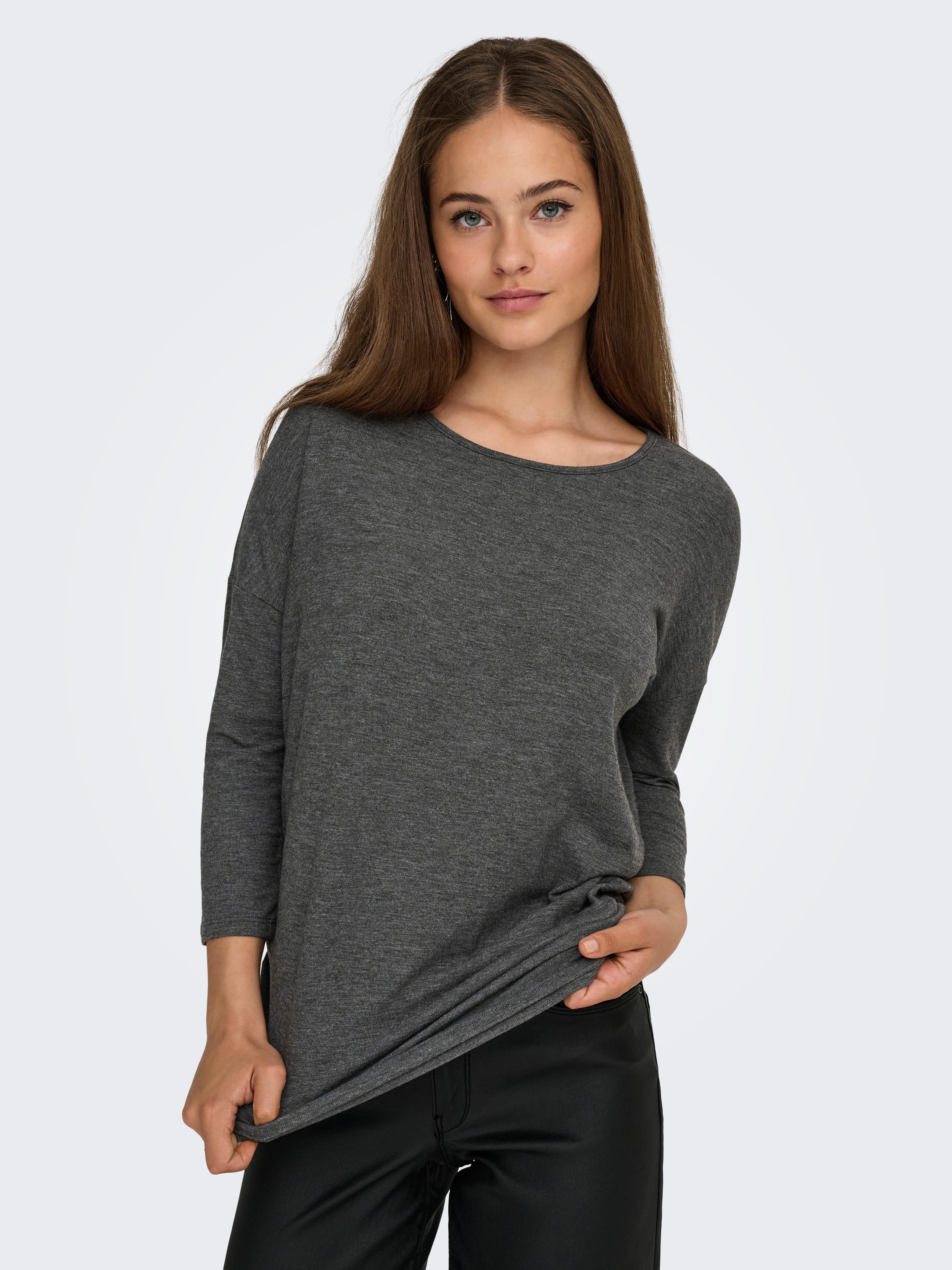 ONLY 3/4-Arm-Shirt ONLGLAMOUR 3/4 TOP JRS NOOS in lässiger Oversize-Form