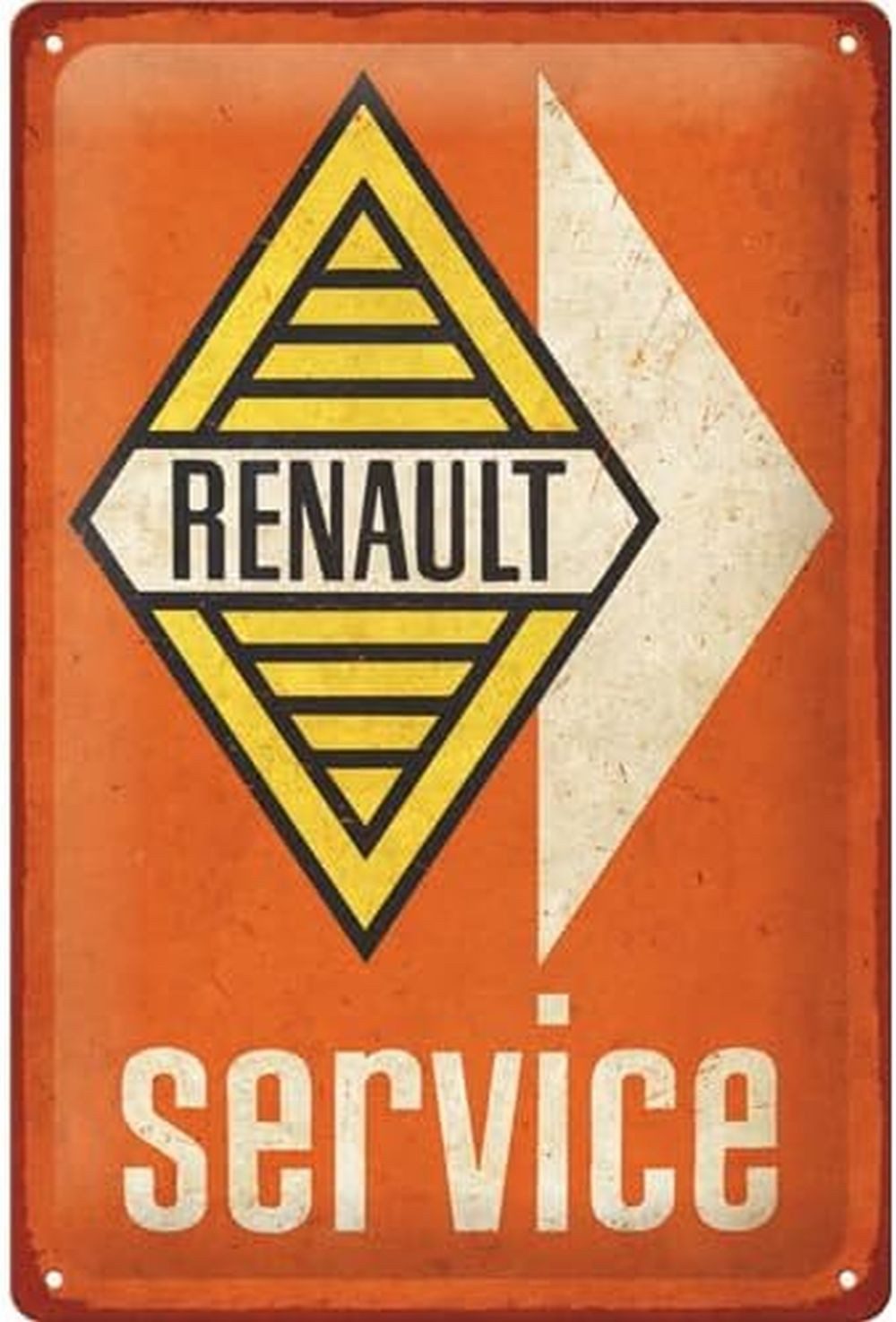 Nostalgic-Art Metallschild Blechschild 20 x 30 cm - Renault – Service