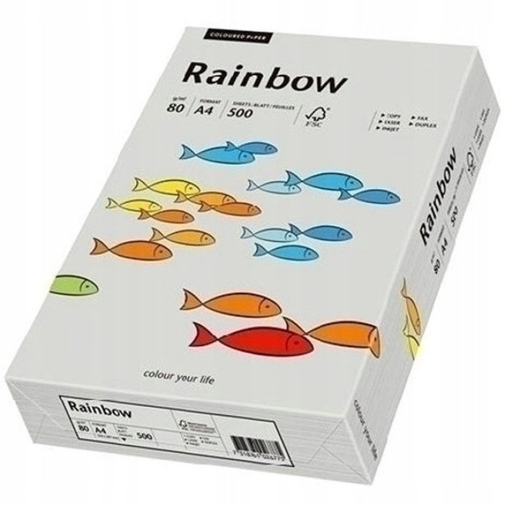 PAPYRUS Drucker- und Kopierpapier PAPYRUS Multifunktionspapier Rainbow A4 80 g/qm grau