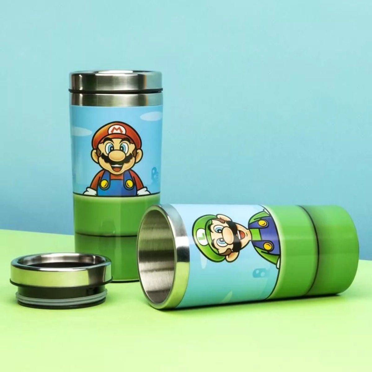 Super Mario Trinkflasche Super Mario Warp Pipe" Thermoskanne/Reisebecher