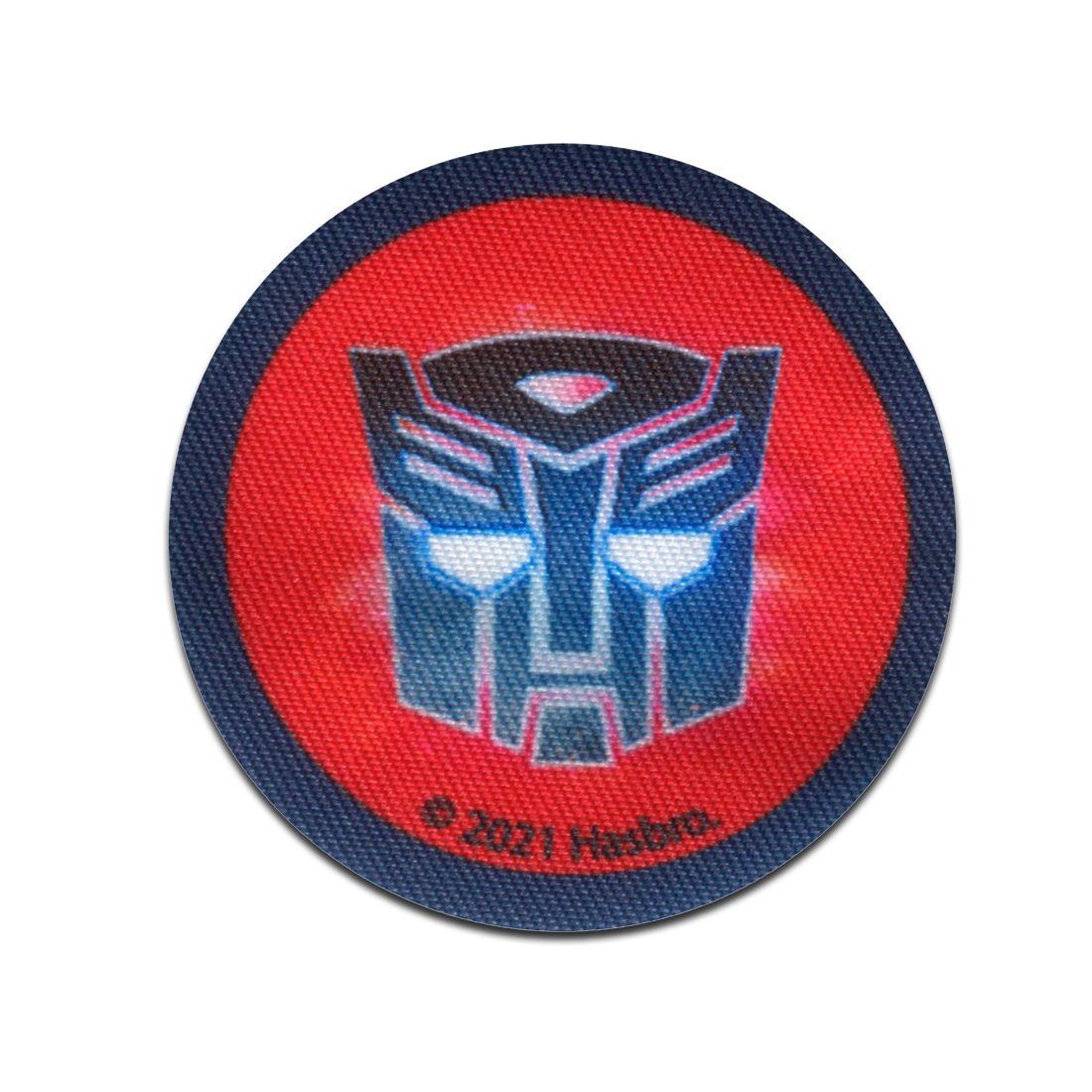 Transformers Aufnäher Bügelbild, Aufbügler, Applikationen, Patches, Flicken, zum aufbügeln, Polyester, Transformers Button - Größe: 5,5 x 5,5 cm