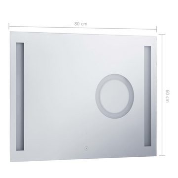 vidaXL Spiegel LED-Badspiegel mit Berührungssensor 80x60 cm (1-St)