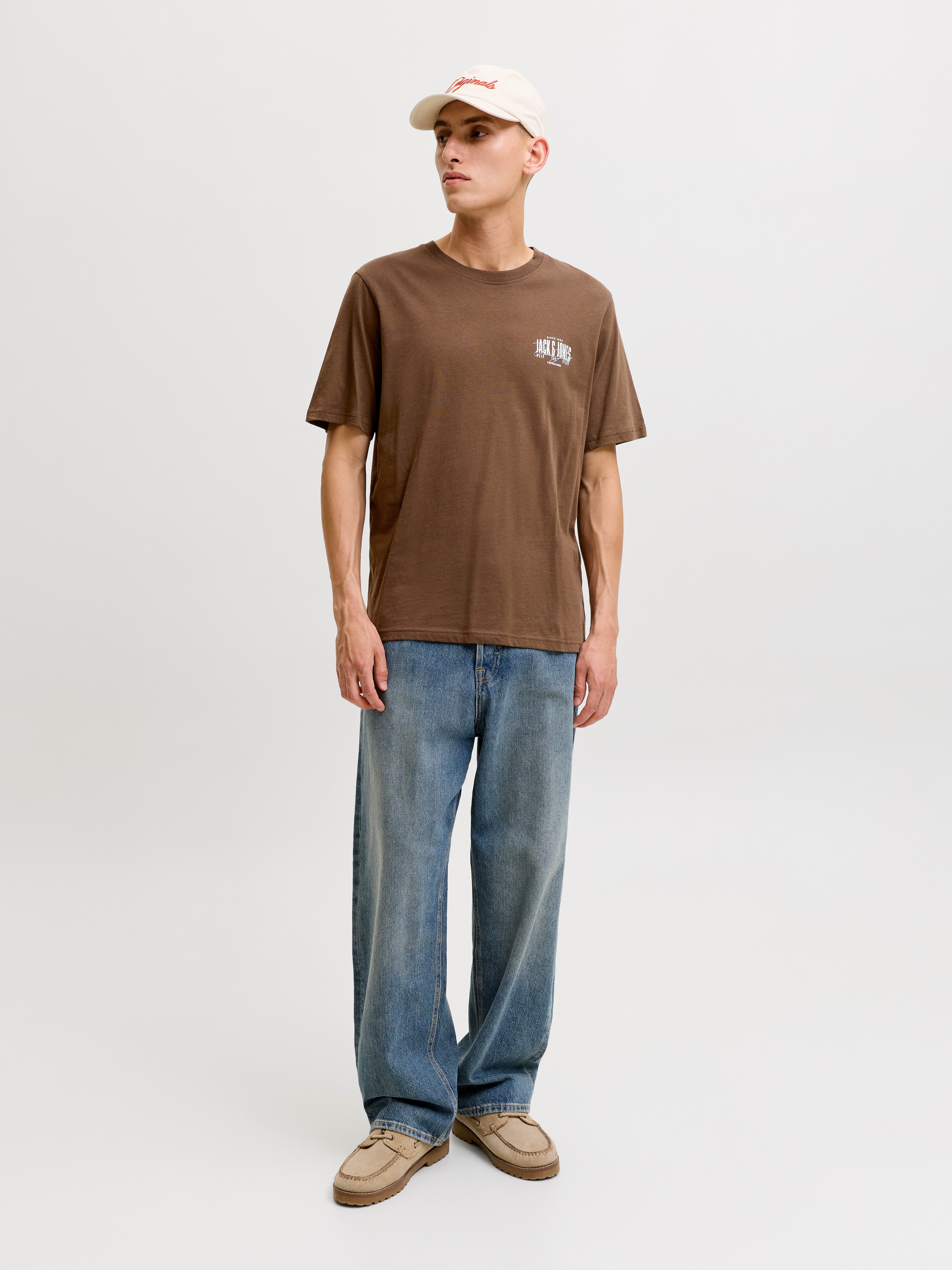 Jack & Jones T-Shirt JJAERO TEE SS CREW NECK Baumwolle, regular fit