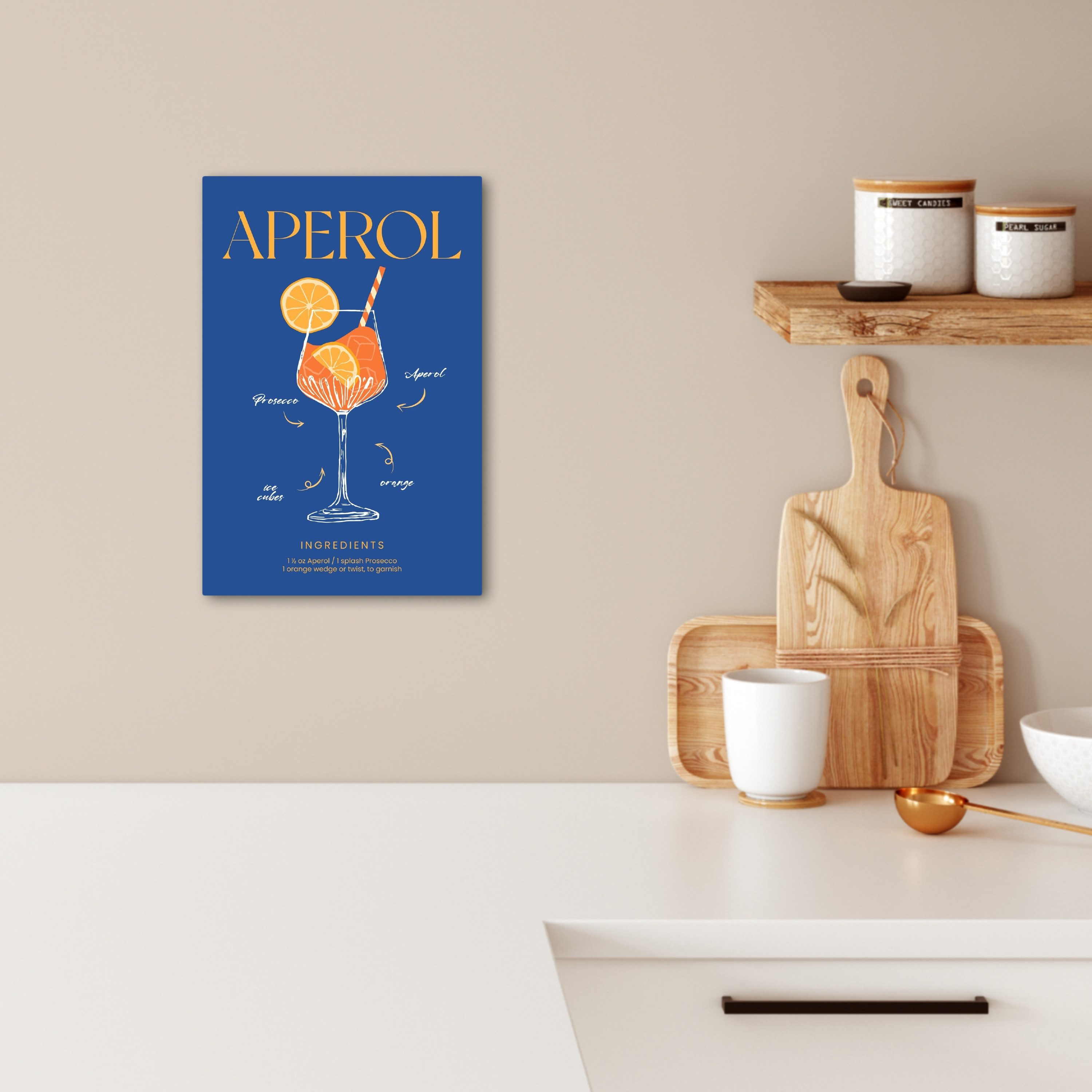 OneMillionCanvasses® Leinwandbild Cocktail - Aperol - günstig online kaufen