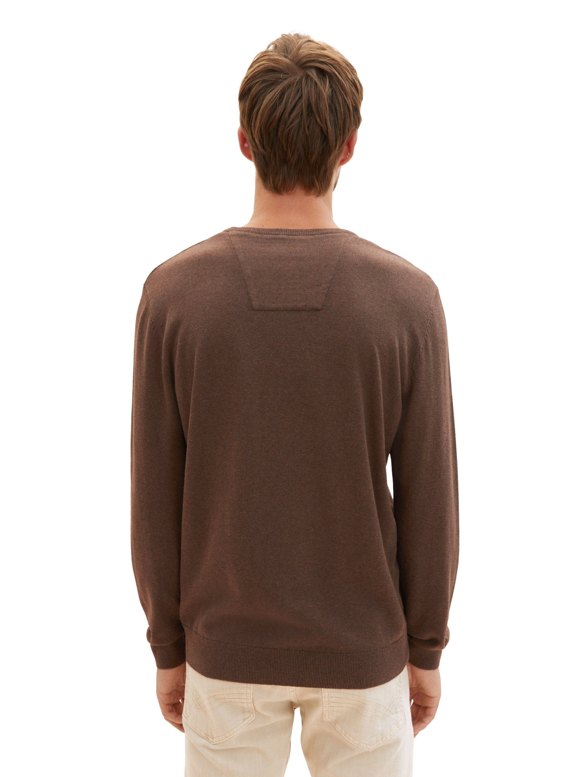 Strickpullover TOM v-neck TAILOR basic 32717 sweater