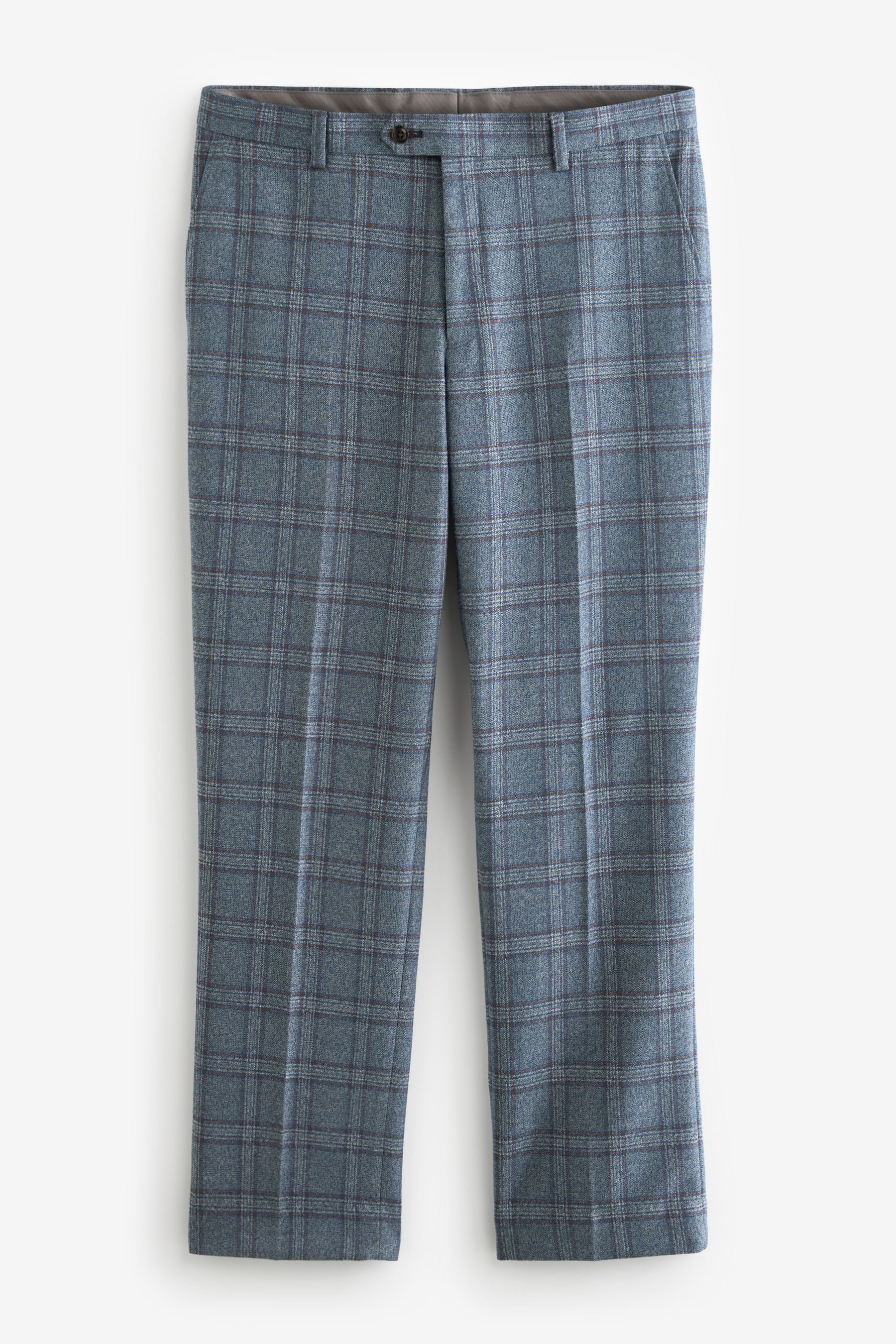 Next Anzughose Regular-Fit-Anzughose mit kleinem Karomuster günstig online kaufen