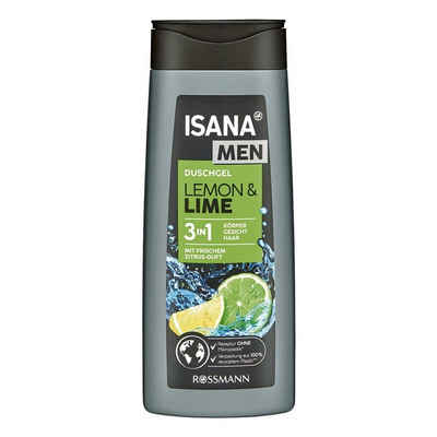 ISANA Duschgel LEMON & LIME, 3in1, mit Zitrus-Duft, 300 ml