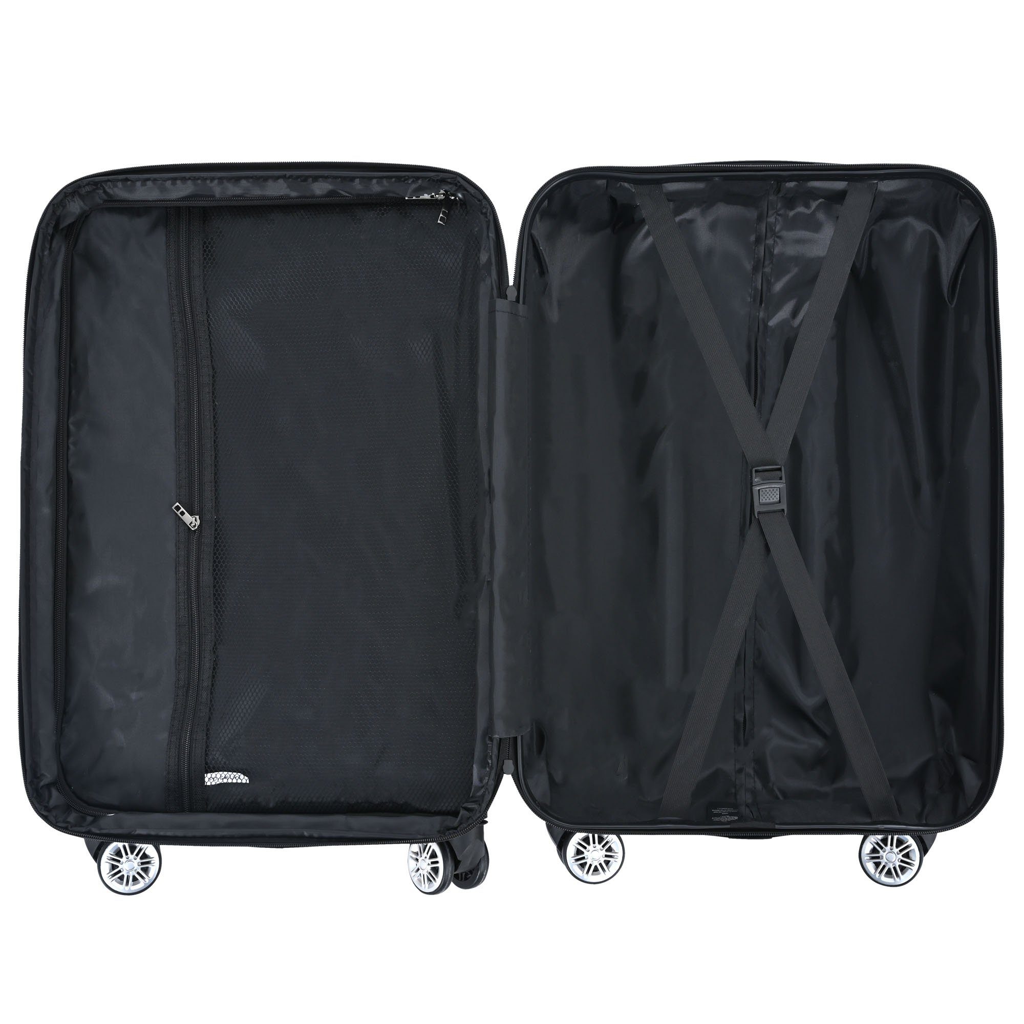 Hartschalen-Trolley Hartschalen-Handgepäck, 4 Rollen, Koffer mit TSA-Schloss und Universalrad, Erweiterbar Seitengriff