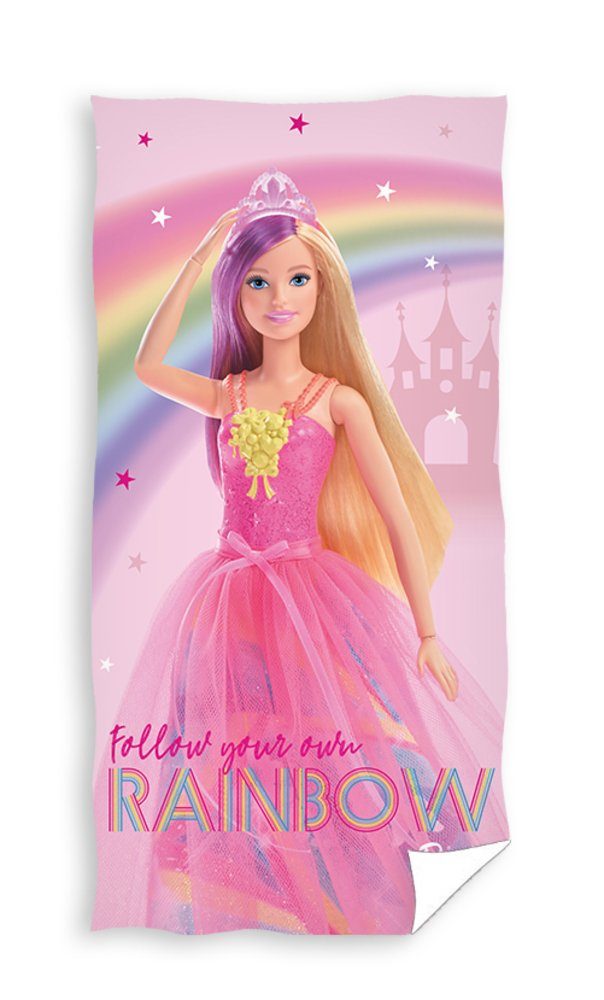 Barbie 70 Badetuch cm Mattel® Strandtuch Strandtuch Handtuch 140 x