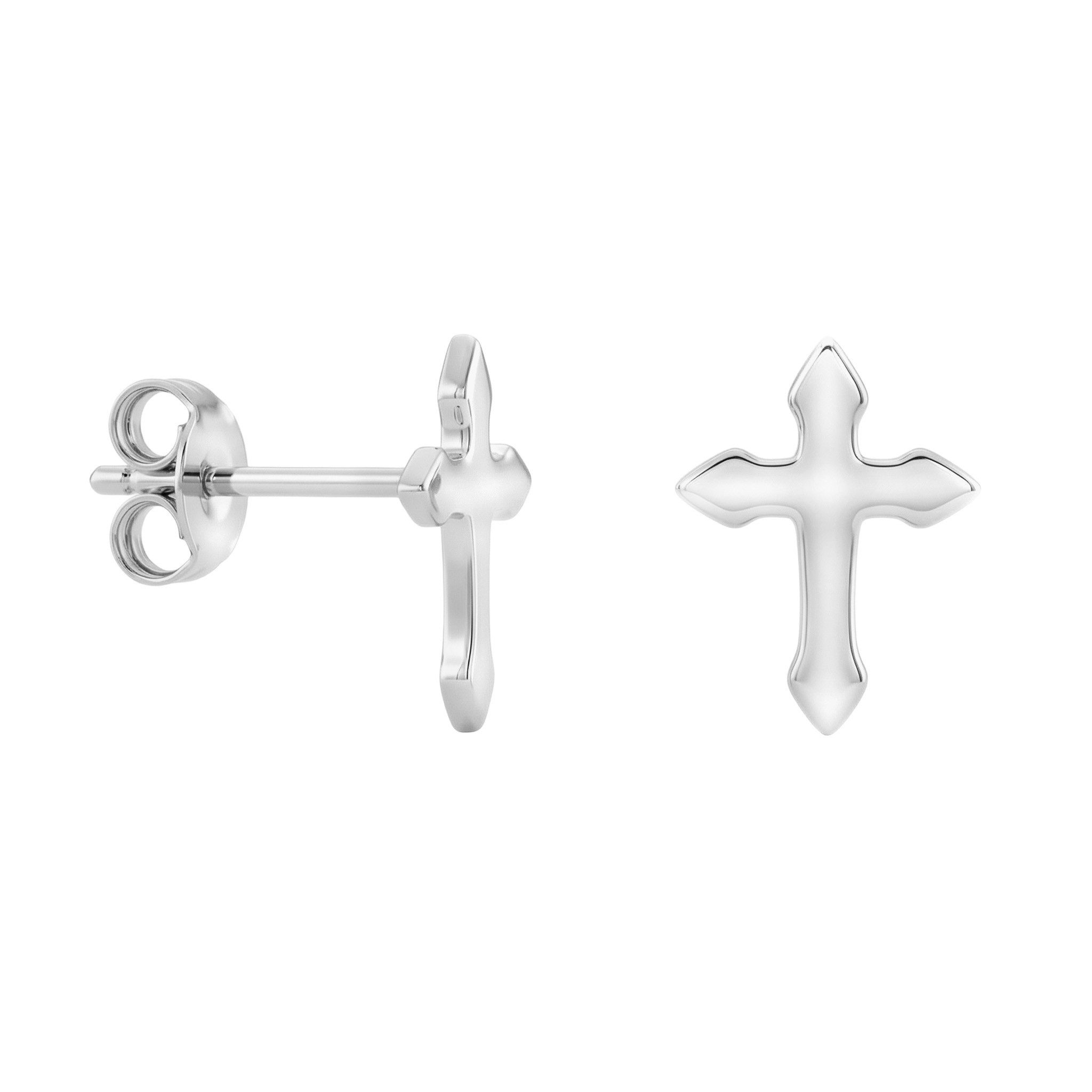 Paar Ohrstecker Kreuz