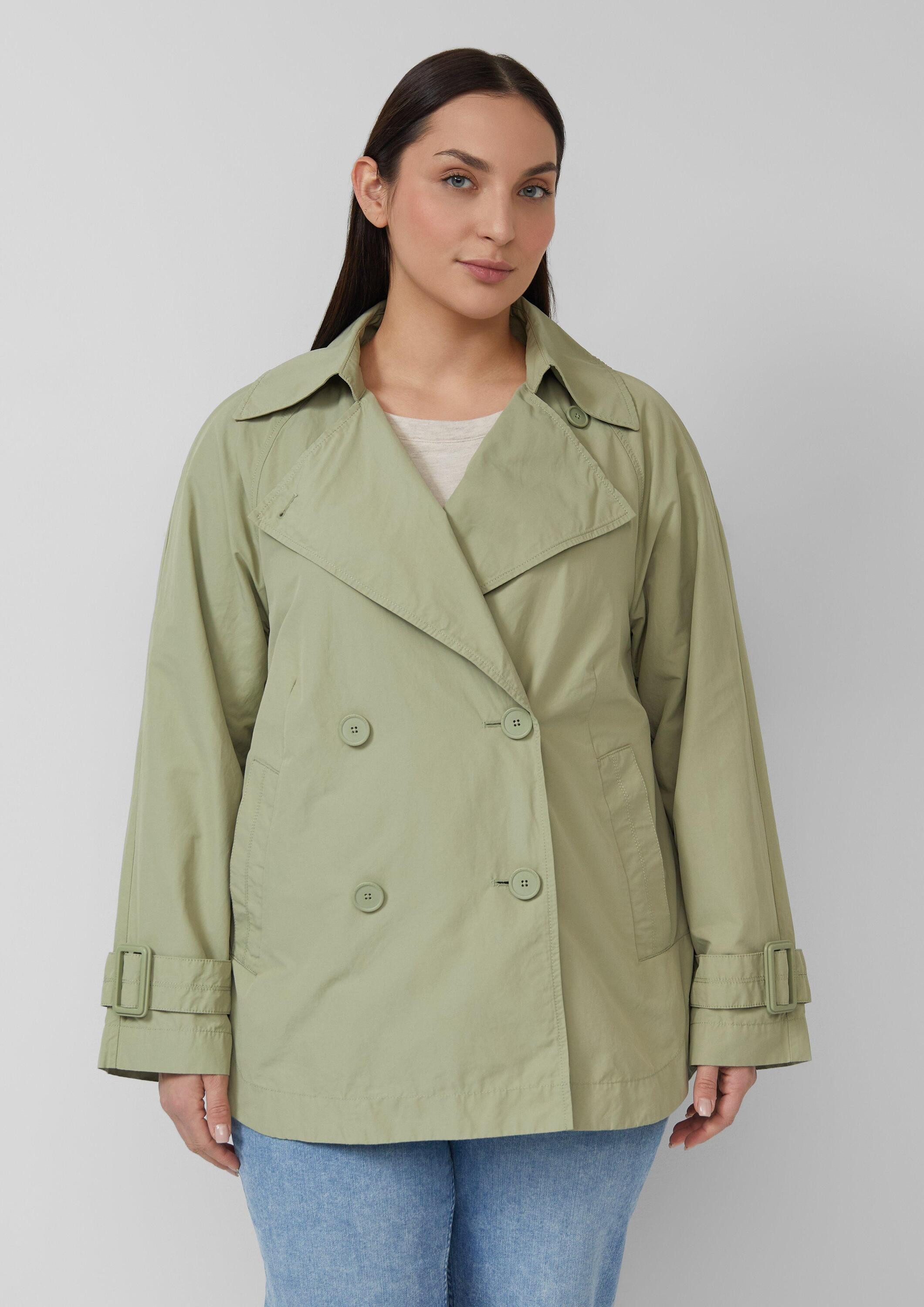 s.Oliver Funktionsjacke Outdoor-Jacke Cabanjacke im Relaxed Fit mit abgerun günstig online kaufen
