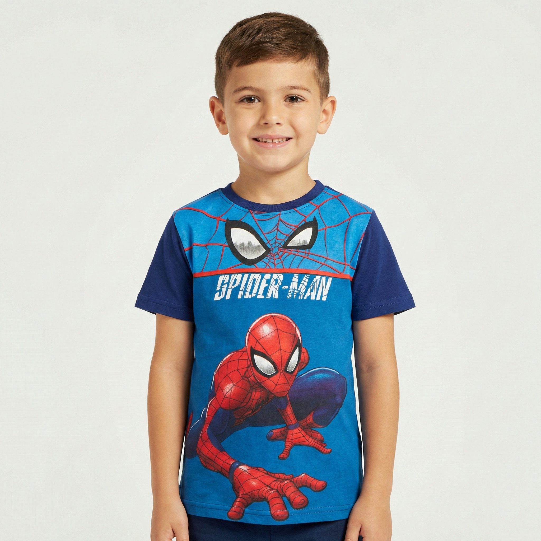 MARVEL Print-Shirt Marvel Spiderman Kinder Jungen T-Shirt Kurzarm Shirt 100% Baumwolle, Gr. 98 bis 128
