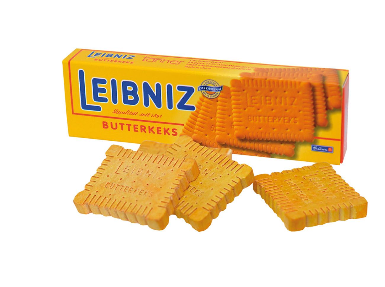 Chr. Tanner Kaufladensortiment Leibniz Butterkekse aus Holz für Kaufladen Zubehör, (0-tlg), Optisch detailgetreue Nachbildung, Markenvielfalt