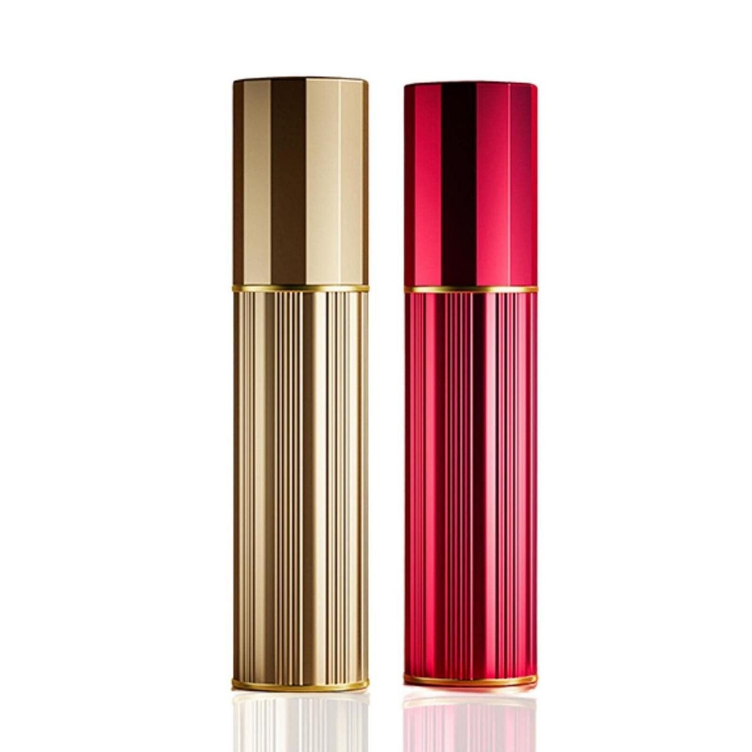 LuxusKollektion Parfümzerstäuber Parfümzerstäuber Nachfüllbar 5ml Gold/Rot