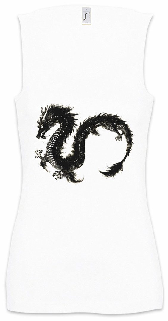 Tanktop Chinese Dragon III Ärmelloses Damen T-Shirt Drache Fantasy Dungeons