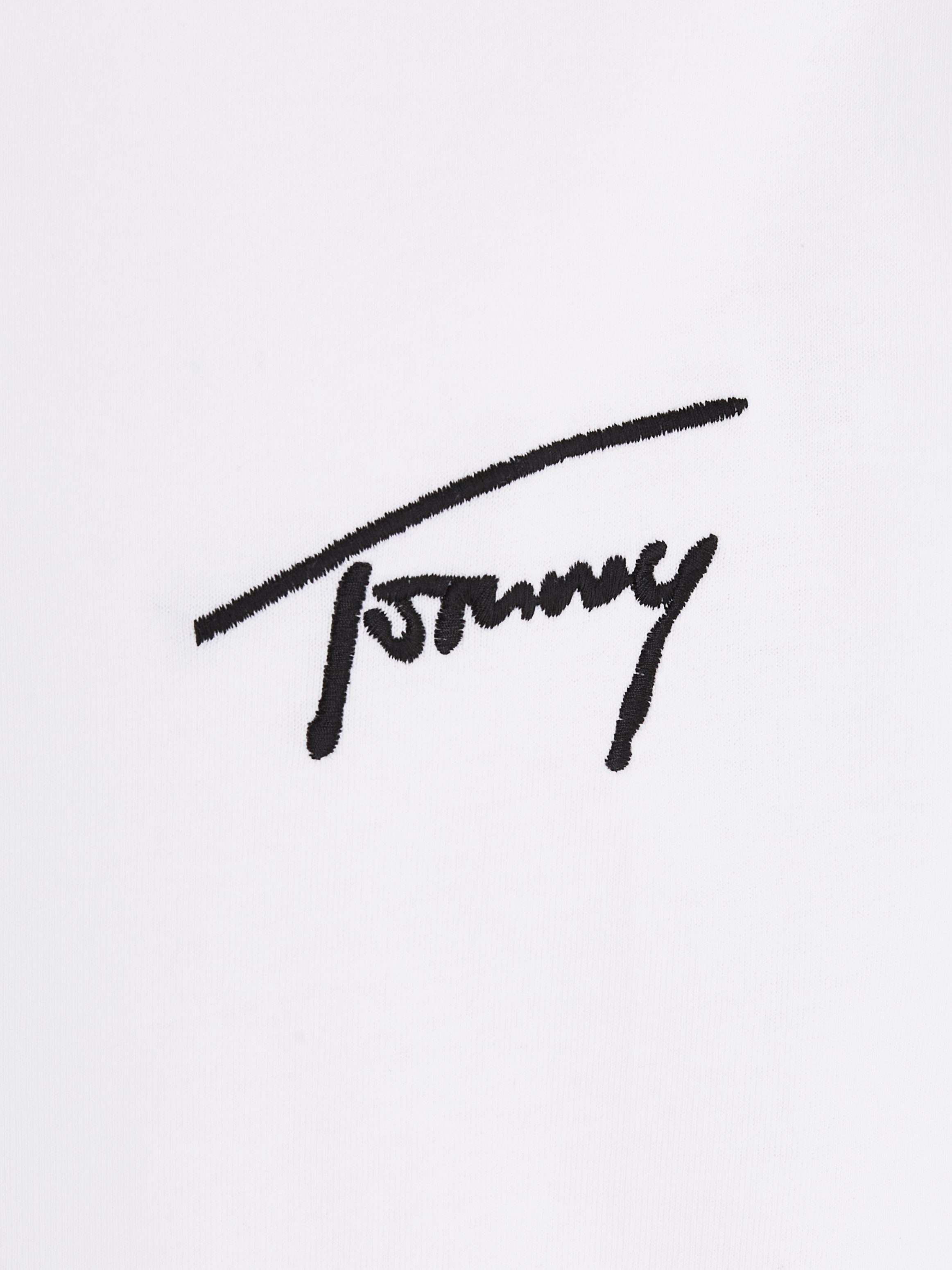 EXT Tommy mit TEE Logostickerei Jeans T-Shirt White TJM SIGNATURE REG