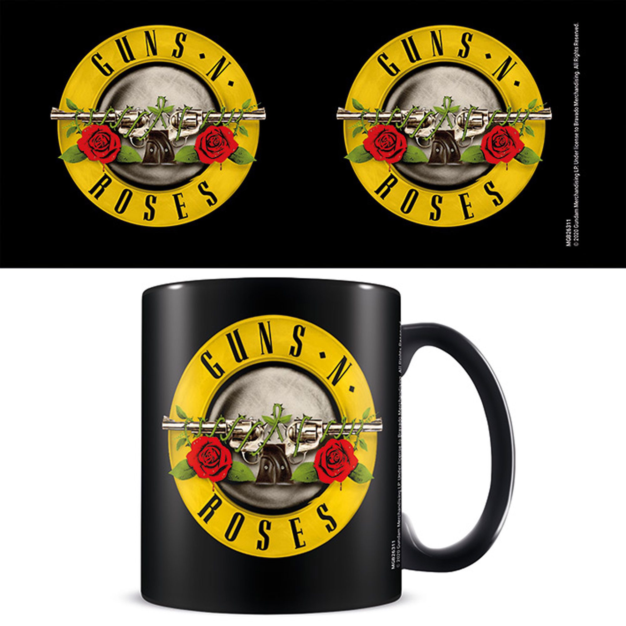 Tasse Guns N' Roses - Lizenz Tassen 3D - Bullet Logo - black