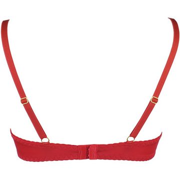 Axami Ouvert-BH V-9771 bra red with open cups L