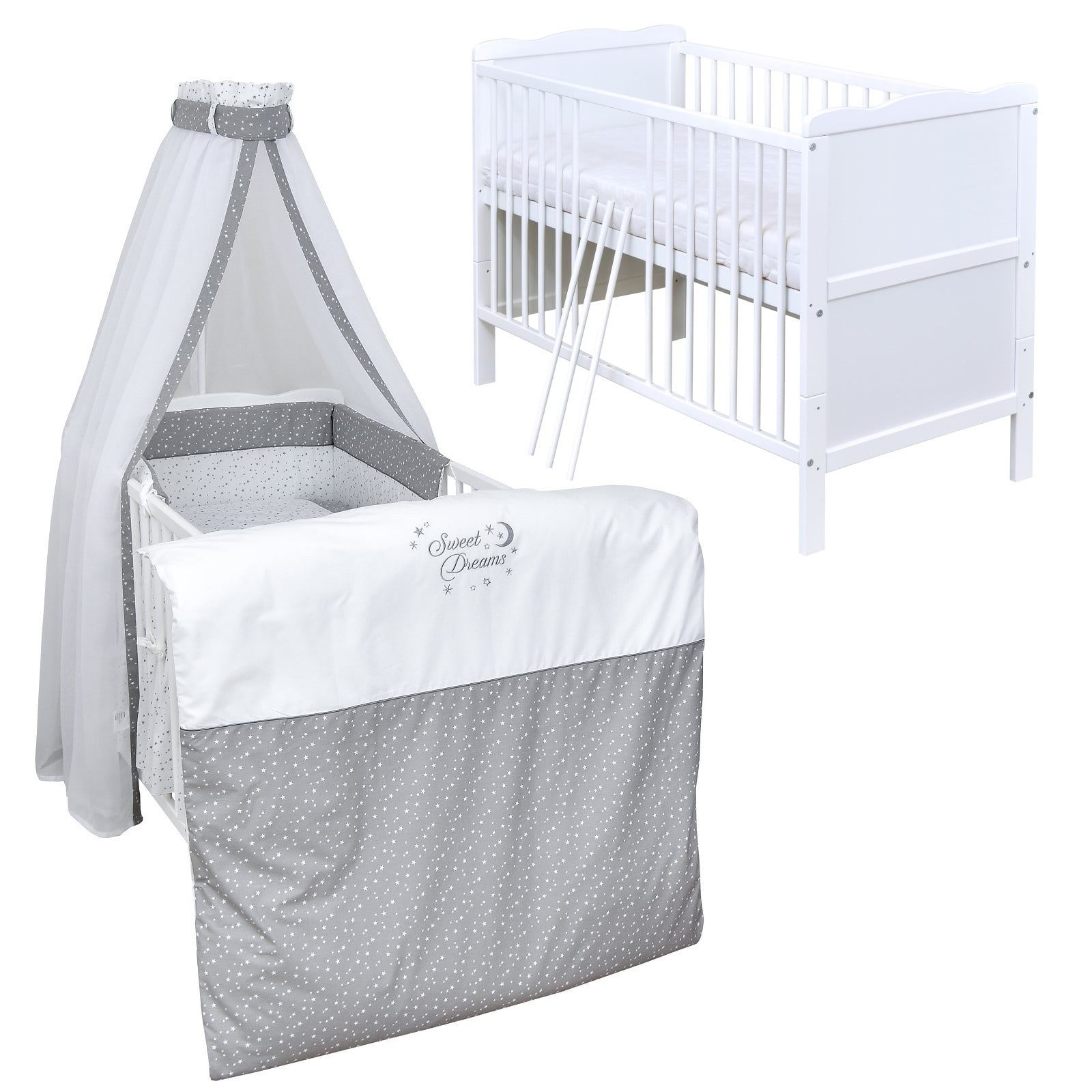 Baby-Delux Komplettbett Babybett Jack Komplettset, 10-tlg., günstig online kaufen