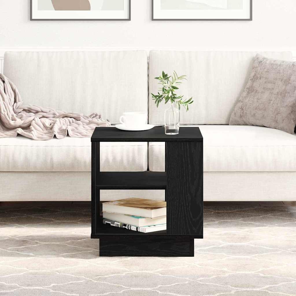 vidaXL Couchtisch Couchtisch Schwarz Eichen-Optik 40 x 40 x 43 cm Holzwerkstoff (1-St)