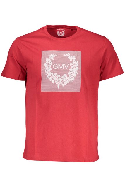 GIAN MARCO VENTURI T-Shirt Herren Kurzarm T-Shirt Rot mit Rundhalsausschnit günstig online kaufen