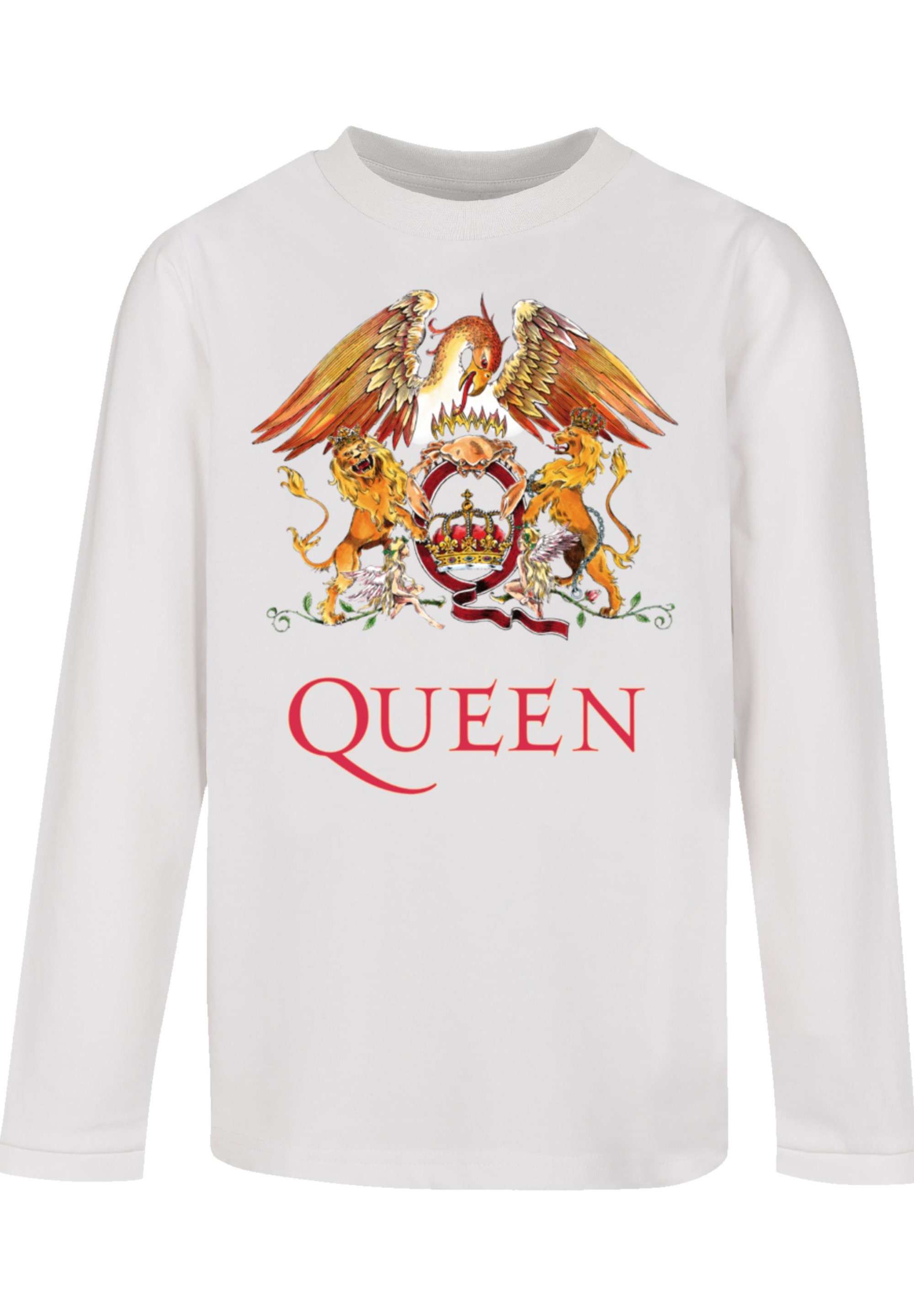 F4NT4STIC T-Shirt Queen Classic weiß Crest Print
