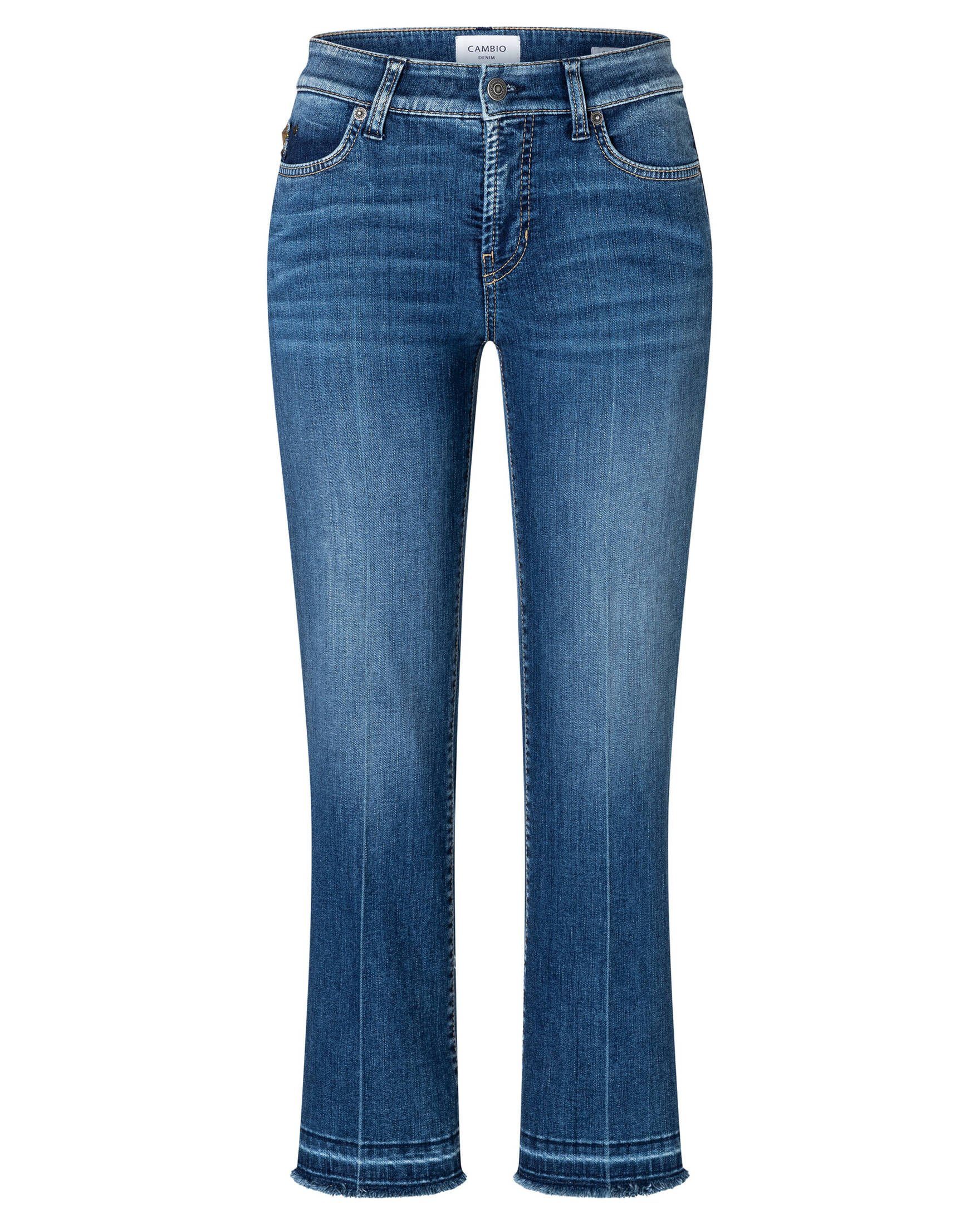 Cambio 5-Pocket-Jeans Damen Jeans PARIS EASY KIKCK Loose Fit (1-tlg)
