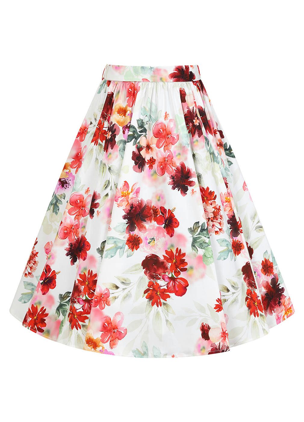 Hearts & Roses London A-Linien-Rock Pippa Floral Vintage Retro Rockabilly 50er
