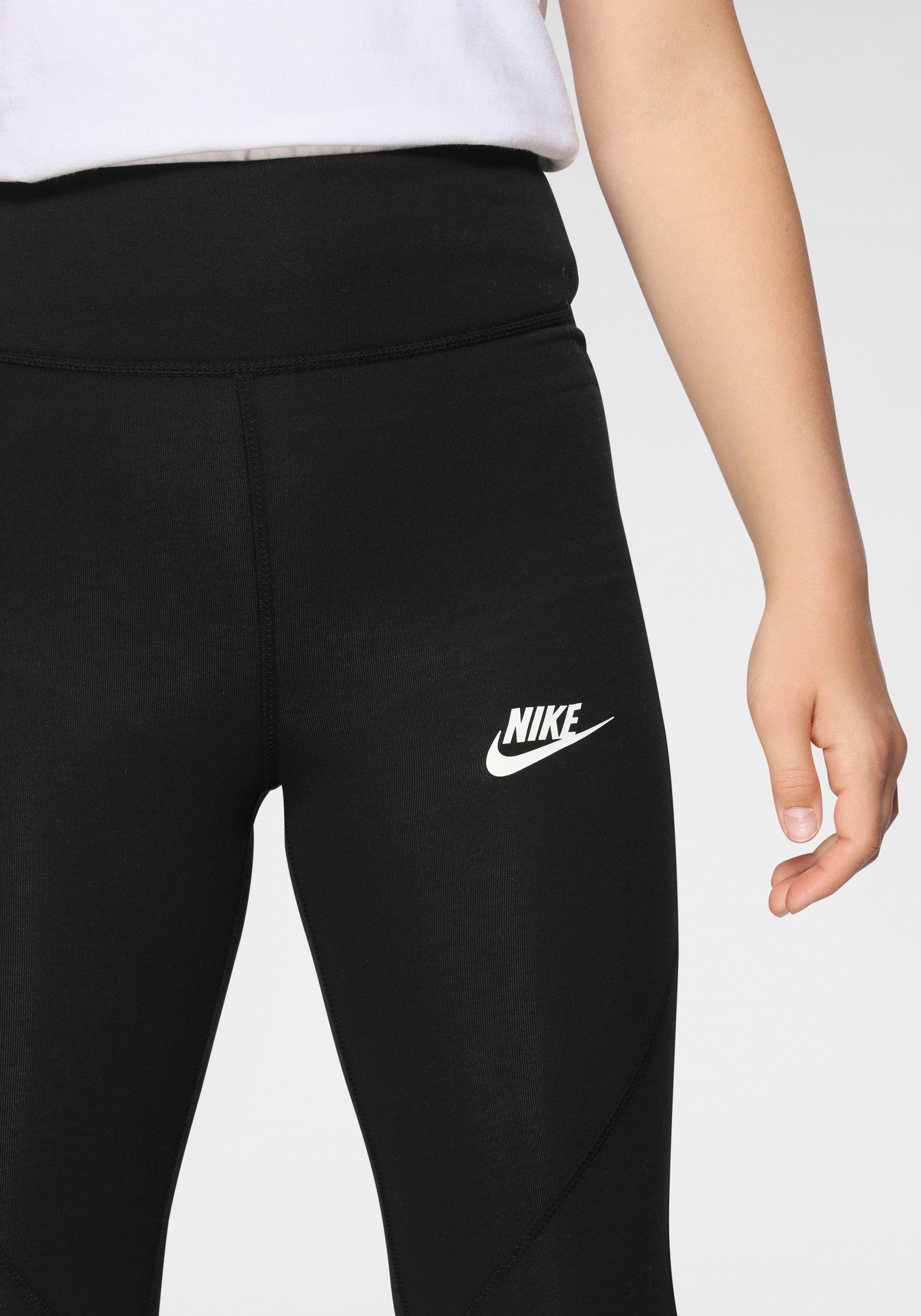 Nike Sportswear KIDS' LEGGINGS für Leggings - FAVORITES HIGH-WAISTED schwarz Kinder BIG (GIRLS)