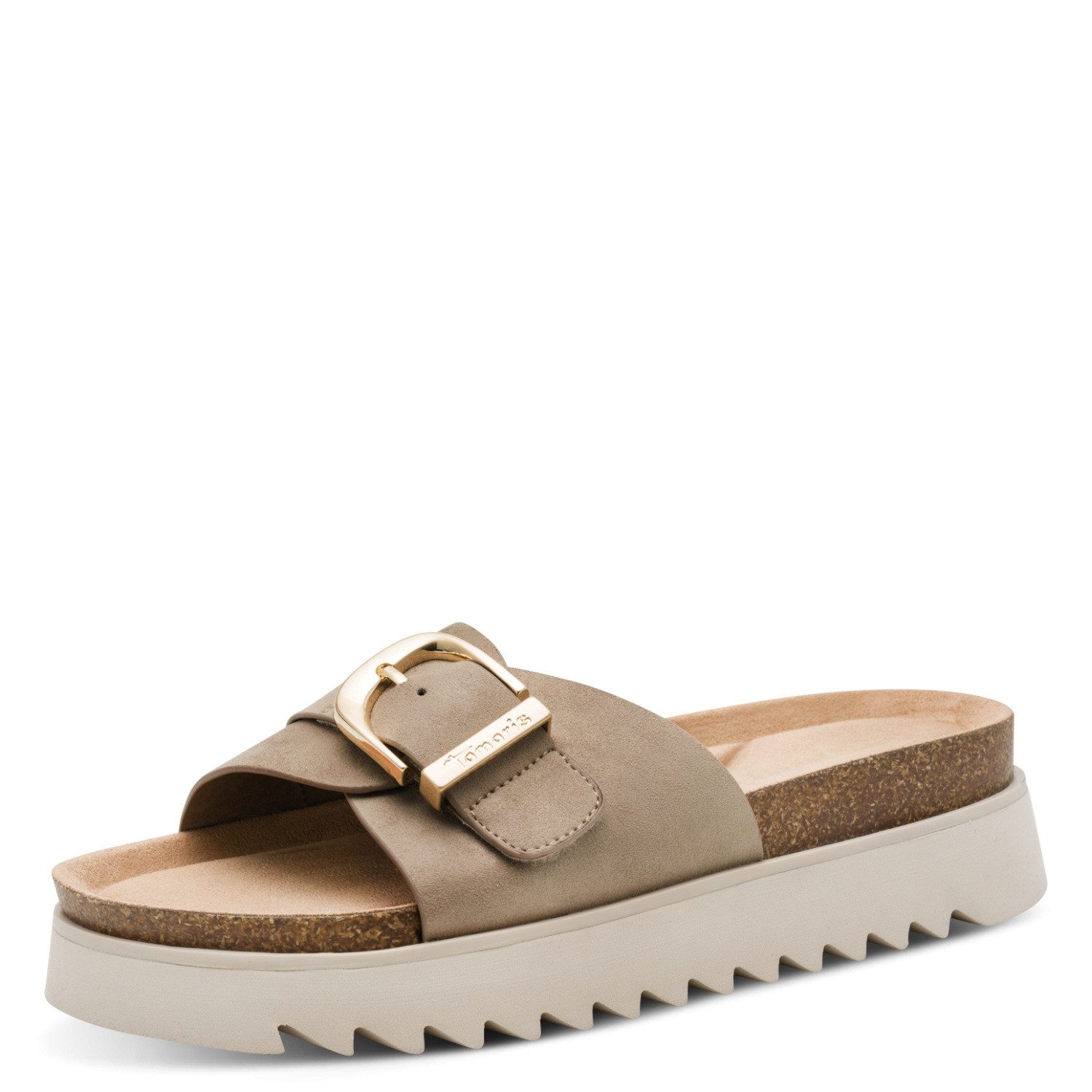 Tamaris Pantolette Sommerschuh, Plateauschuh mit modischer Schnalle
