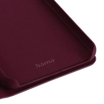 Hama Smartphone-Hülle Booklet für Apple iPhone 14 Pro Max aus resistentem Kunstleder, Standfunktion und Einsteckfach mit Fingeröffnung