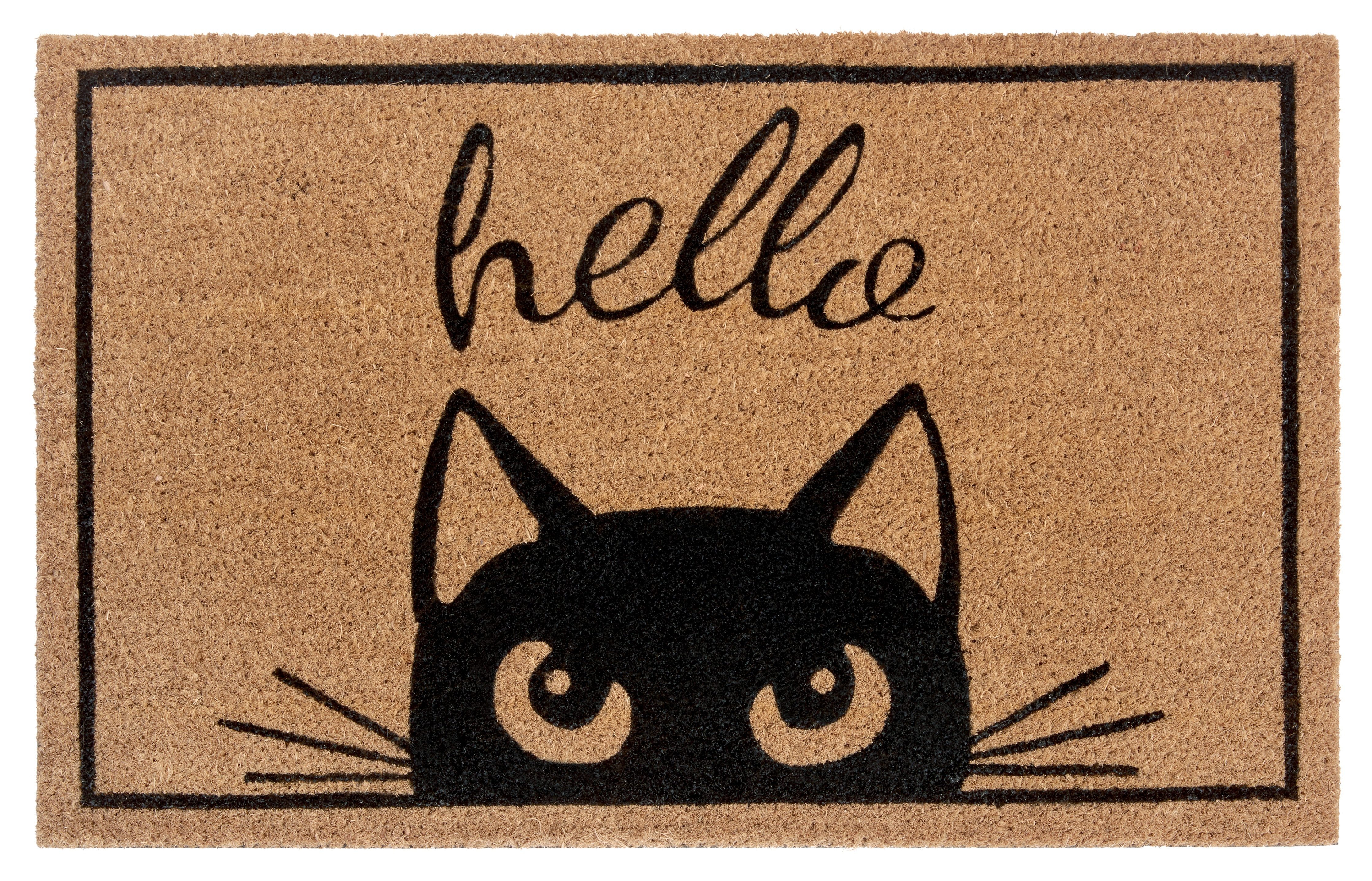 HANSE Home Fußmatte Kokos Watching Cat, günstig online kaufen
